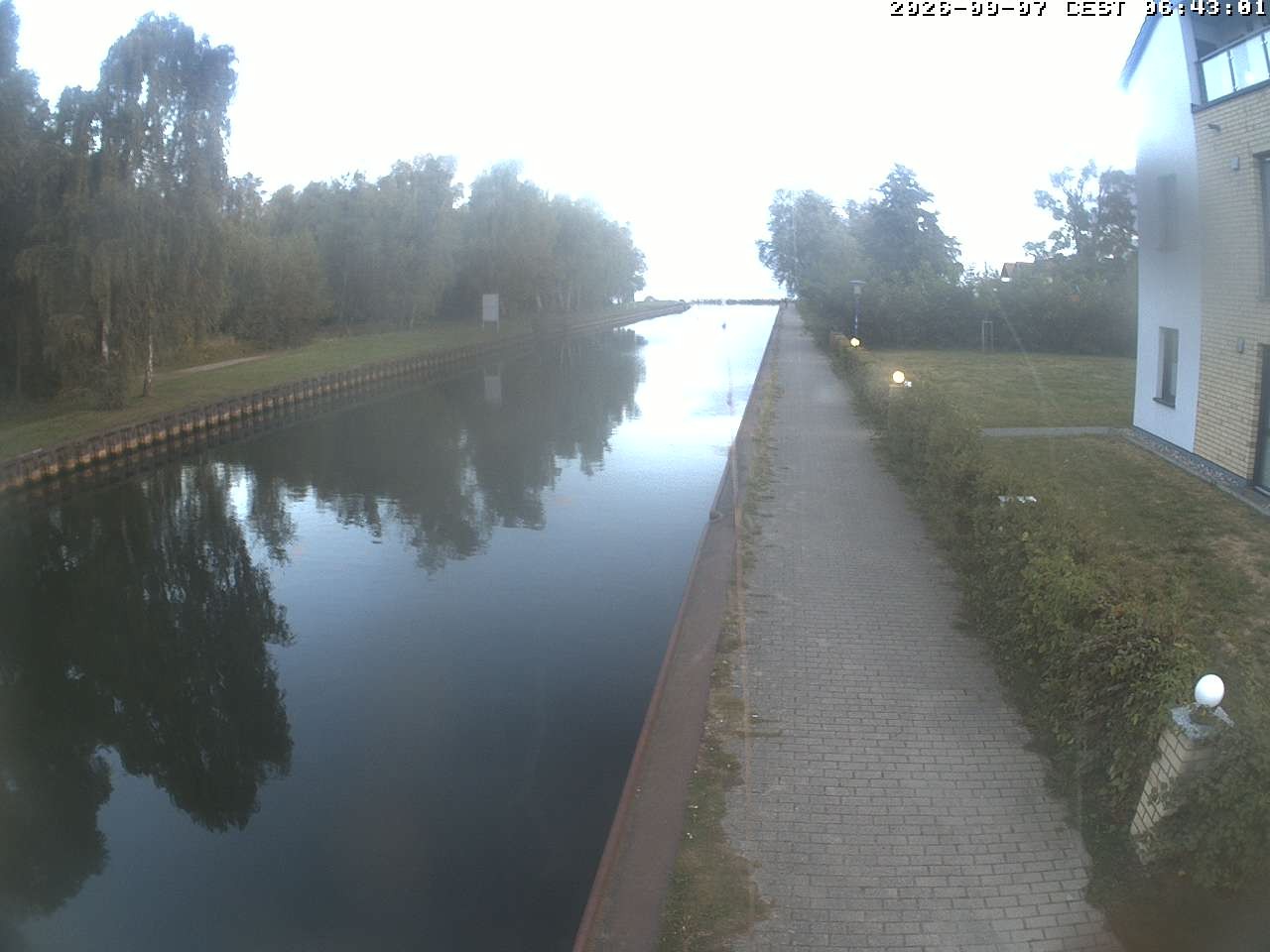 Archiv Foto Webcam Hafendorf Müritz: Kanal vom Claassee zur Müritz
