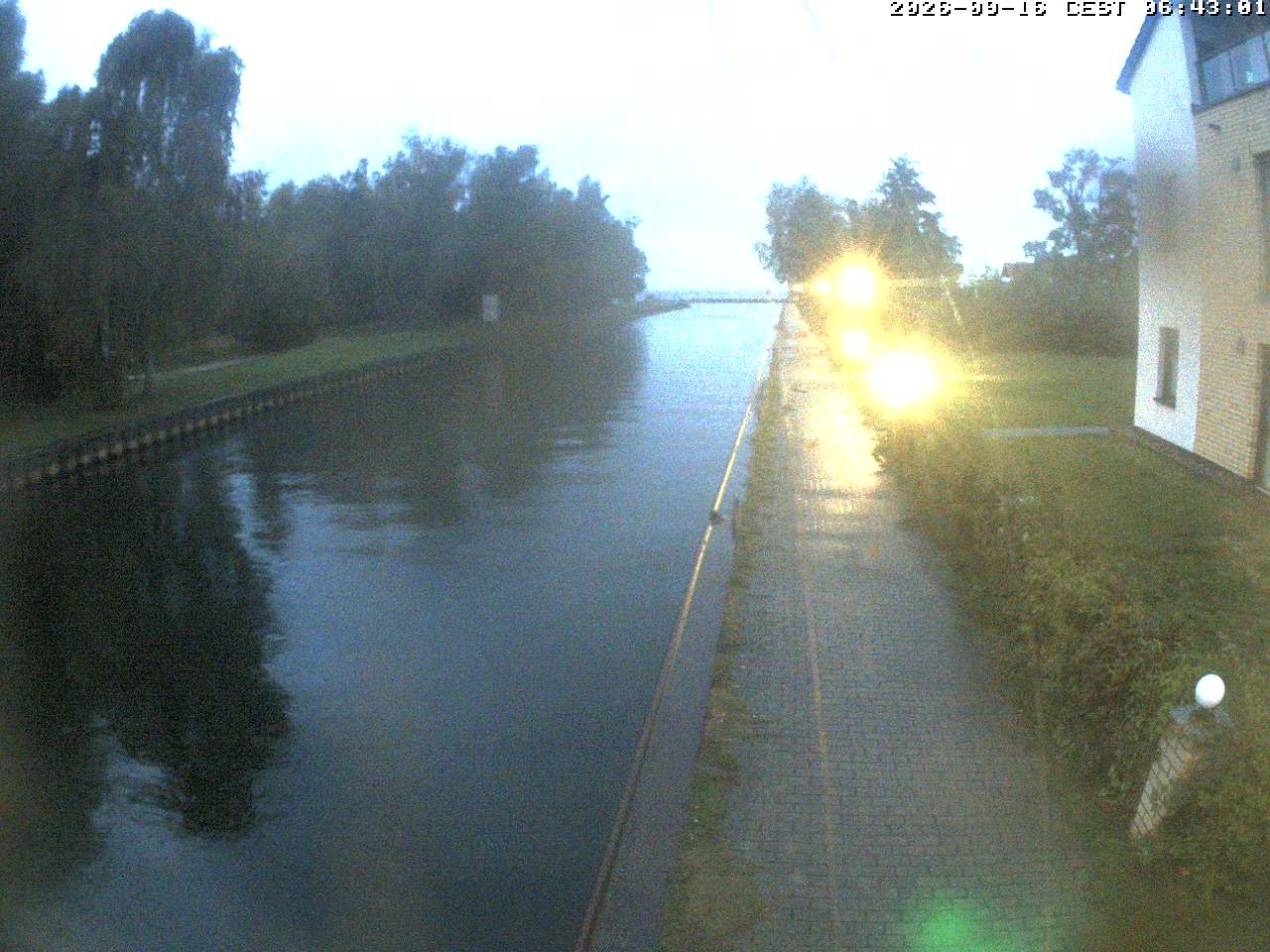 Archiv Foto Webcam Hafendorf Müritz: Kanal vom Claassee zur Müritz