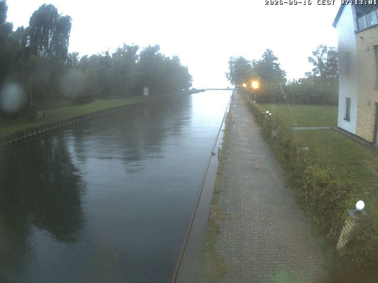 Archiv Foto Webcam Hafendorf Müritz: Kanal vom Claassee zur Müritz