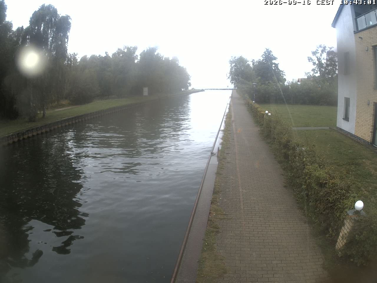 Archiv Foto Webcam Hafendorf Müritz: Kanal vom Claassee zur Müritz