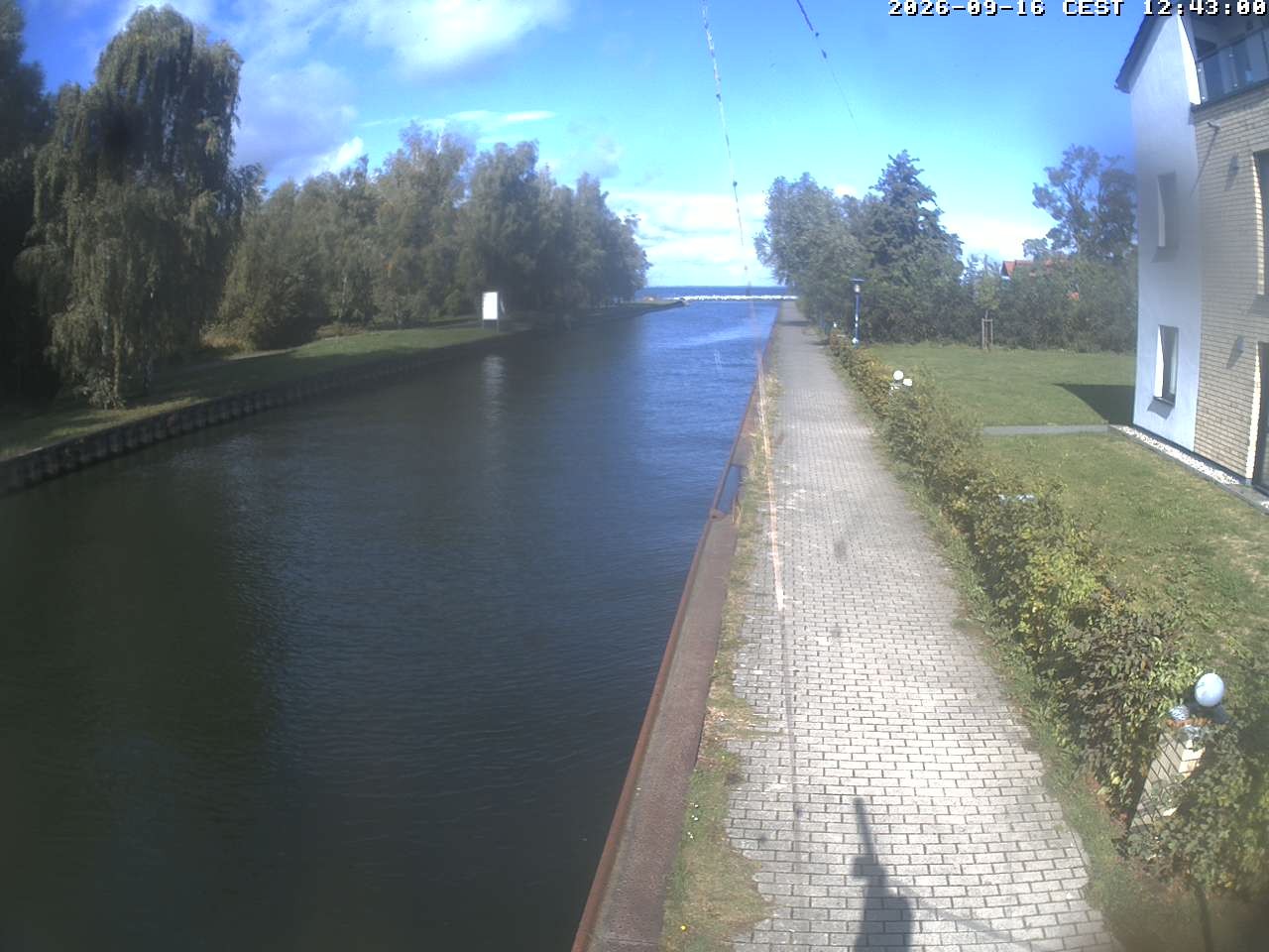 Archiv Foto Webcam Hafendorf Müritz: Kanal vom Claassee zur Müritz