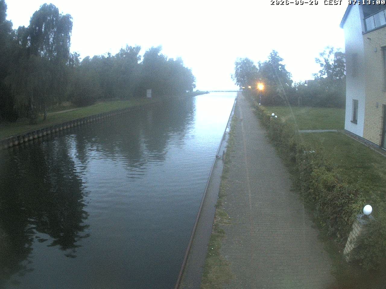 Archiv Foto Webcam Hafendorf Müritz: Kanal vom Claassee zur Müritz