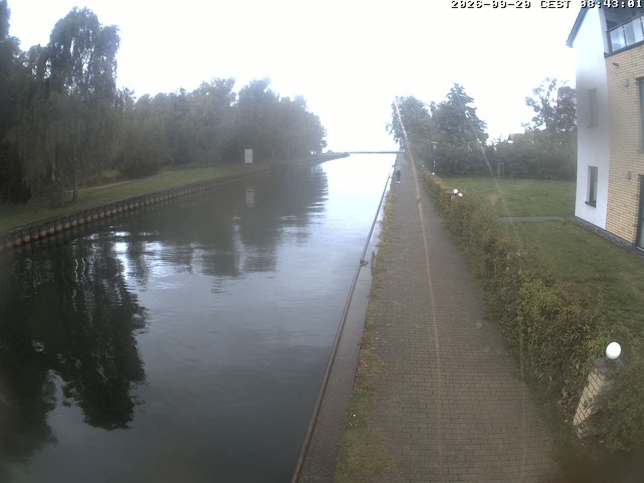 Archiv Foto Webcam Hafendorf Müritz: Kanal vom Claassee zur Müritz