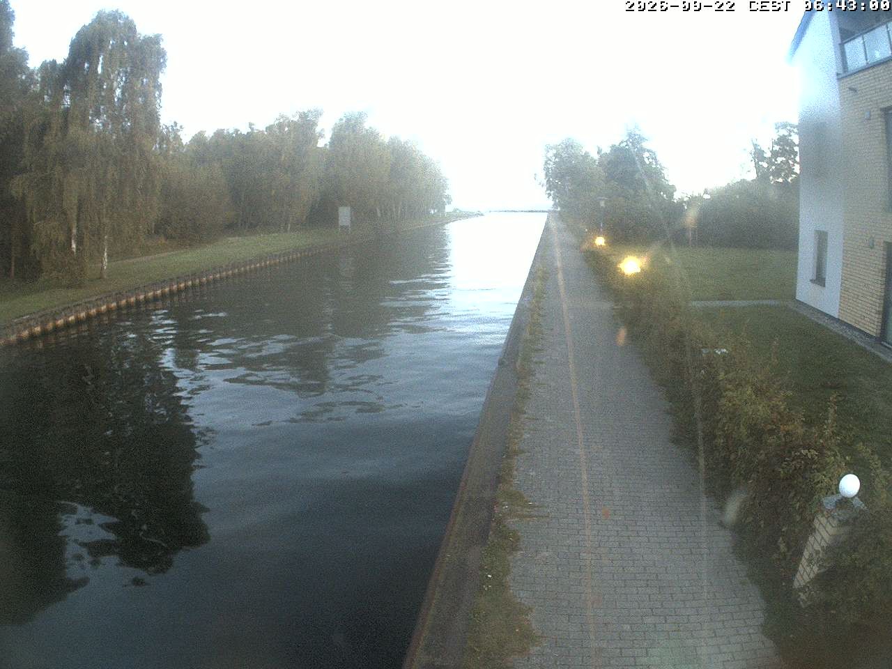 Archiv Foto Webcam Hafendorf Müritz: Kanal vom Claassee zur Müritz