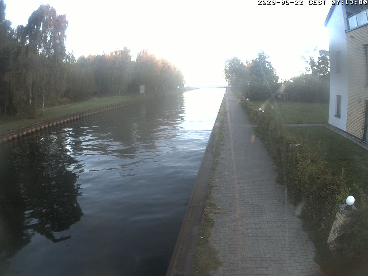 Archiv Foto Webcam Hafendorf Müritz: Kanal vom Claassee zur Müritz