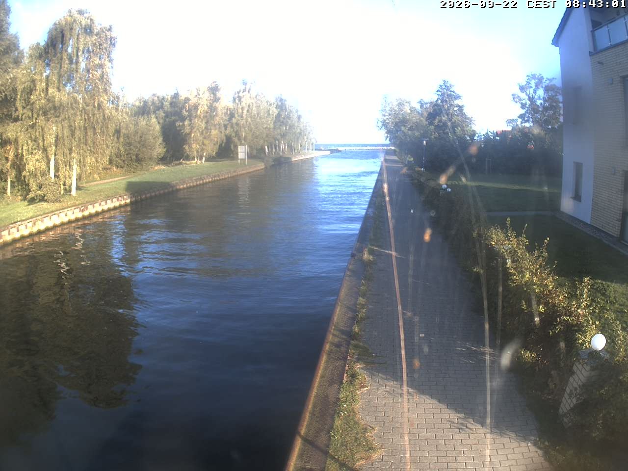 Archiv Foto Webcam Hafendorf Müritz: Kanal vom Claassee zur Müritz