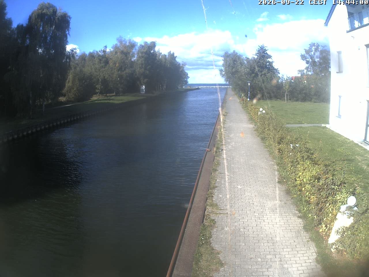 Archiv Foto Webcam Hafendorf Müritz: Kanal vom Claassee zur Müritz