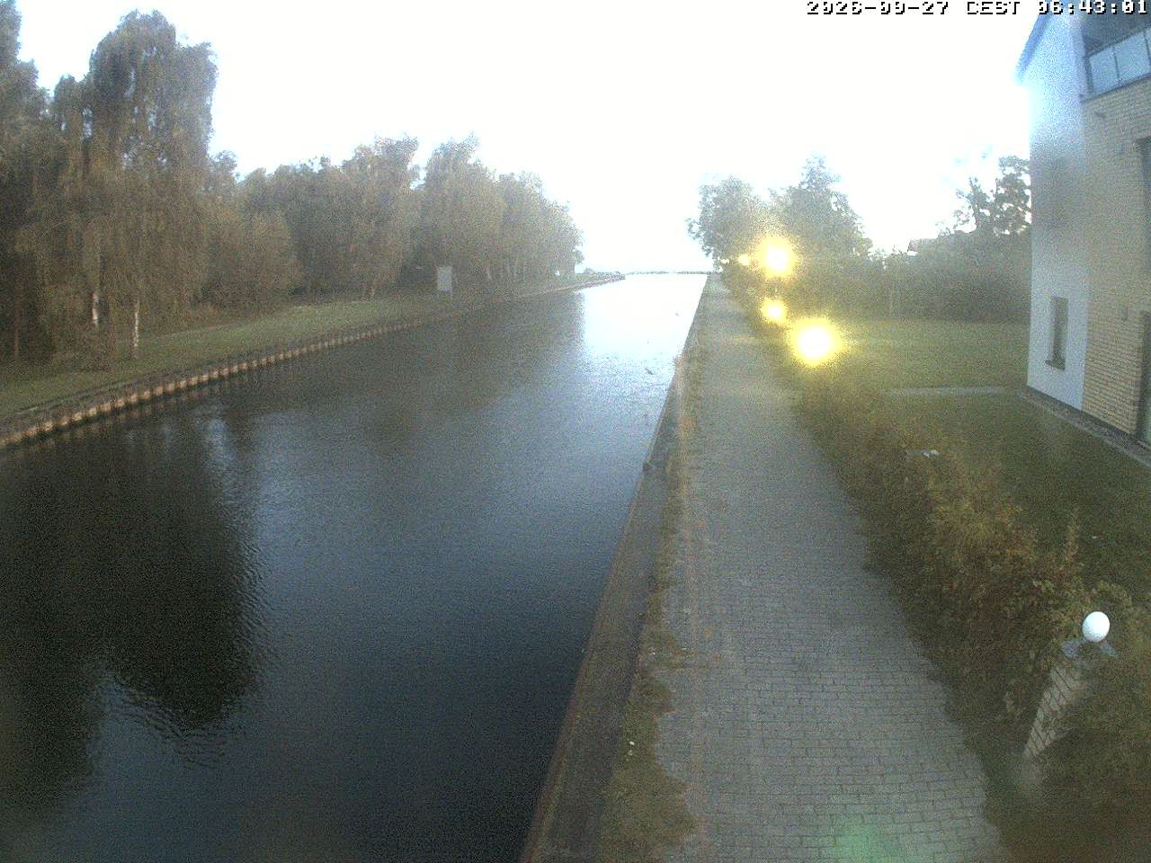 Archiv Foto Webcam Hafendorf Müritz: Kanal vom Claassee zur Müritz