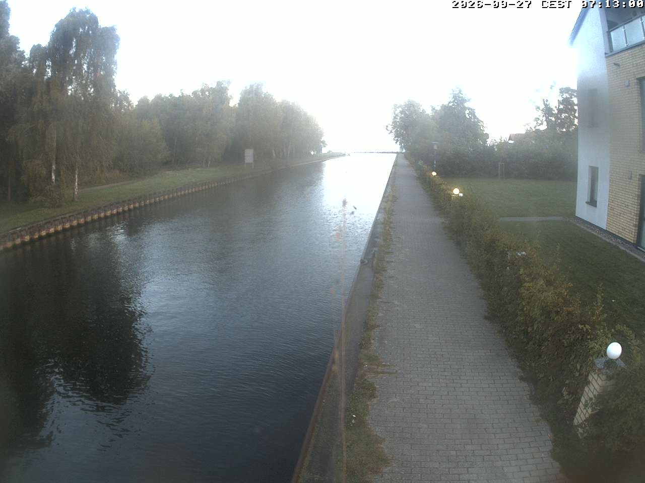 Archiv Foto Webcam Hafendorf Müritz: Kanal vom Claassee zur Müritz