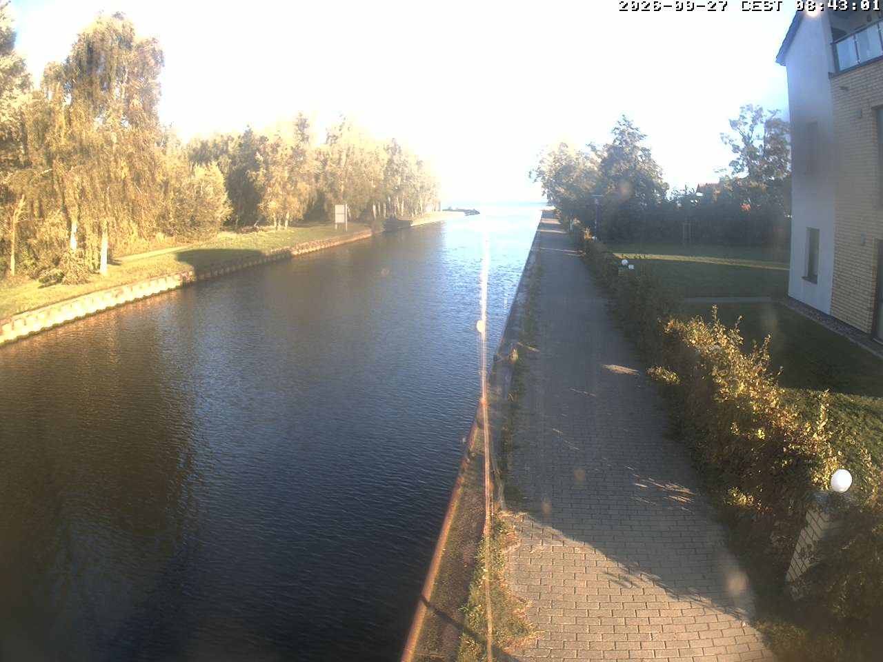 Archiv Foto Webcam Hafendorf Müritz: Kanal vom Claassee zur Müritz