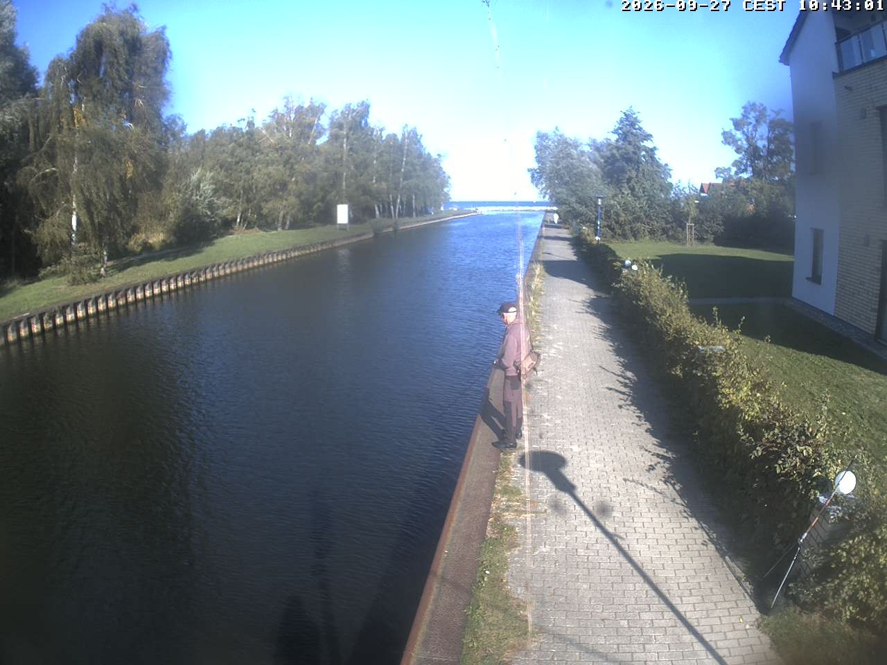 Archiv Foto Webcam Hafendorf Müritz: Kanal vom Claassee zur Müritz