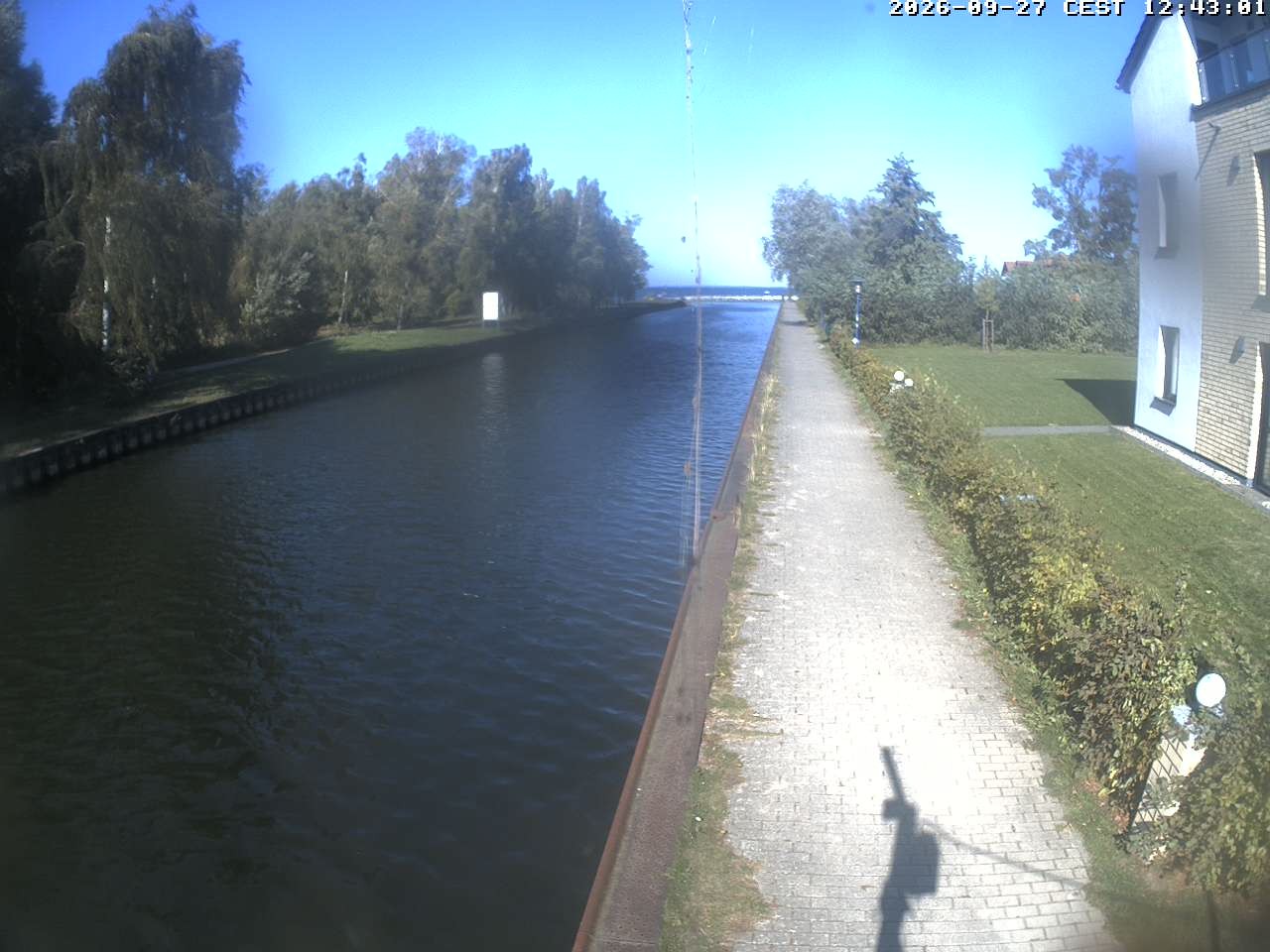 Archiv Foto Webcam Hafendorf Müritz: Kanal vom Claassee zur Müritz