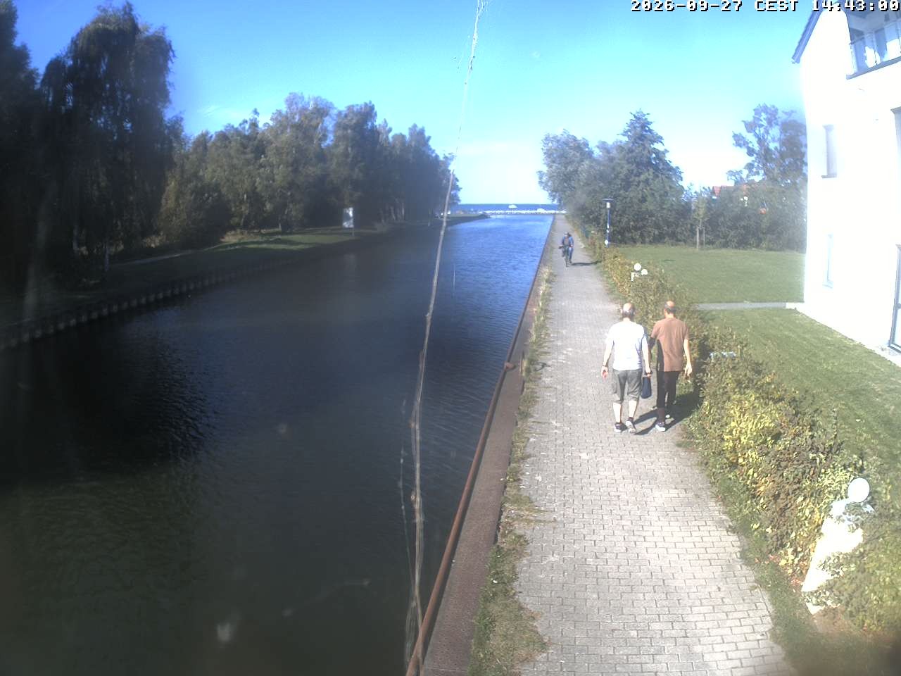 Archiv Foto Webcam Hafendorf Müritz: Kanal vom Claassee zur Müritz