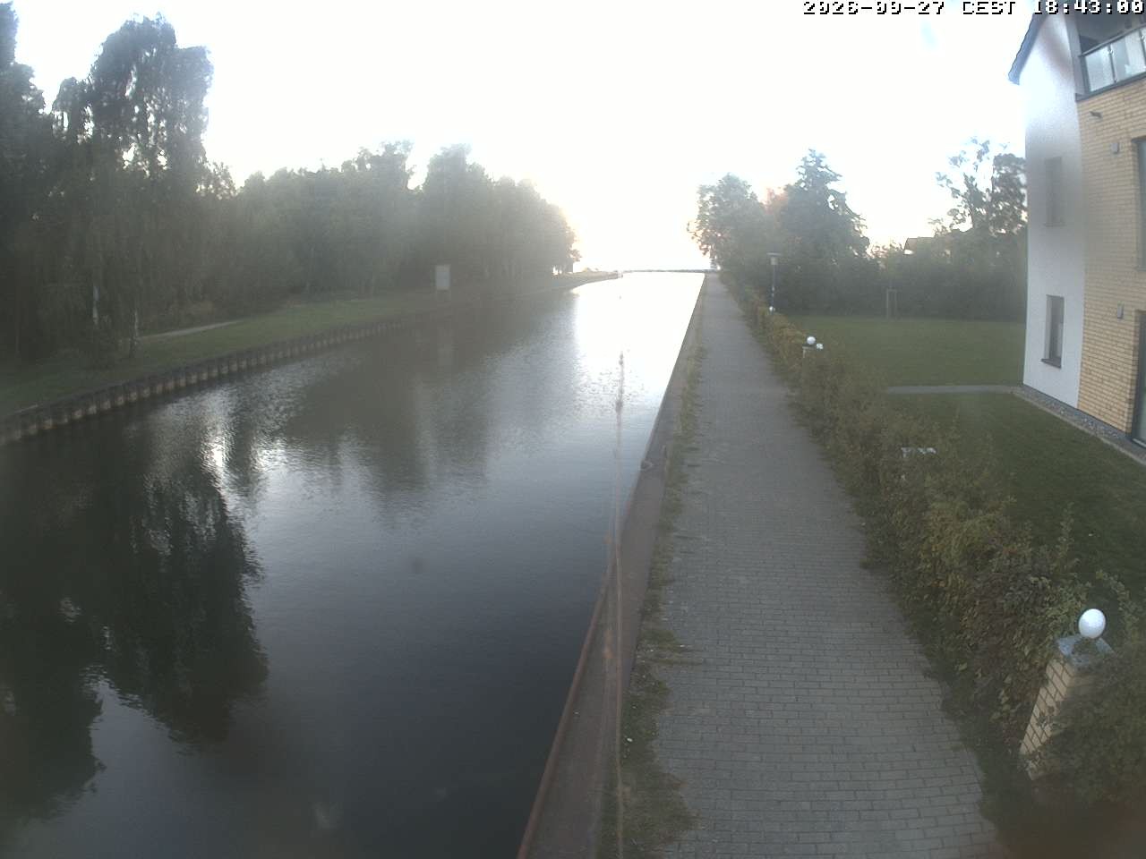 Archiv Foto Webcam Hafendorf Müritz: Kanal vom Claassee zur Müritz