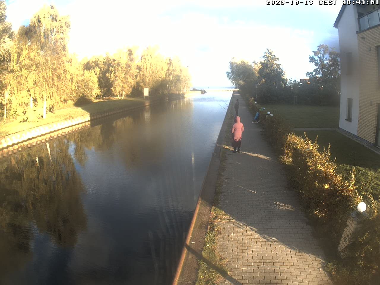 Archiv Foto Webcam Hafendorf Müritz: Kanal vom Claassee zur Müritz