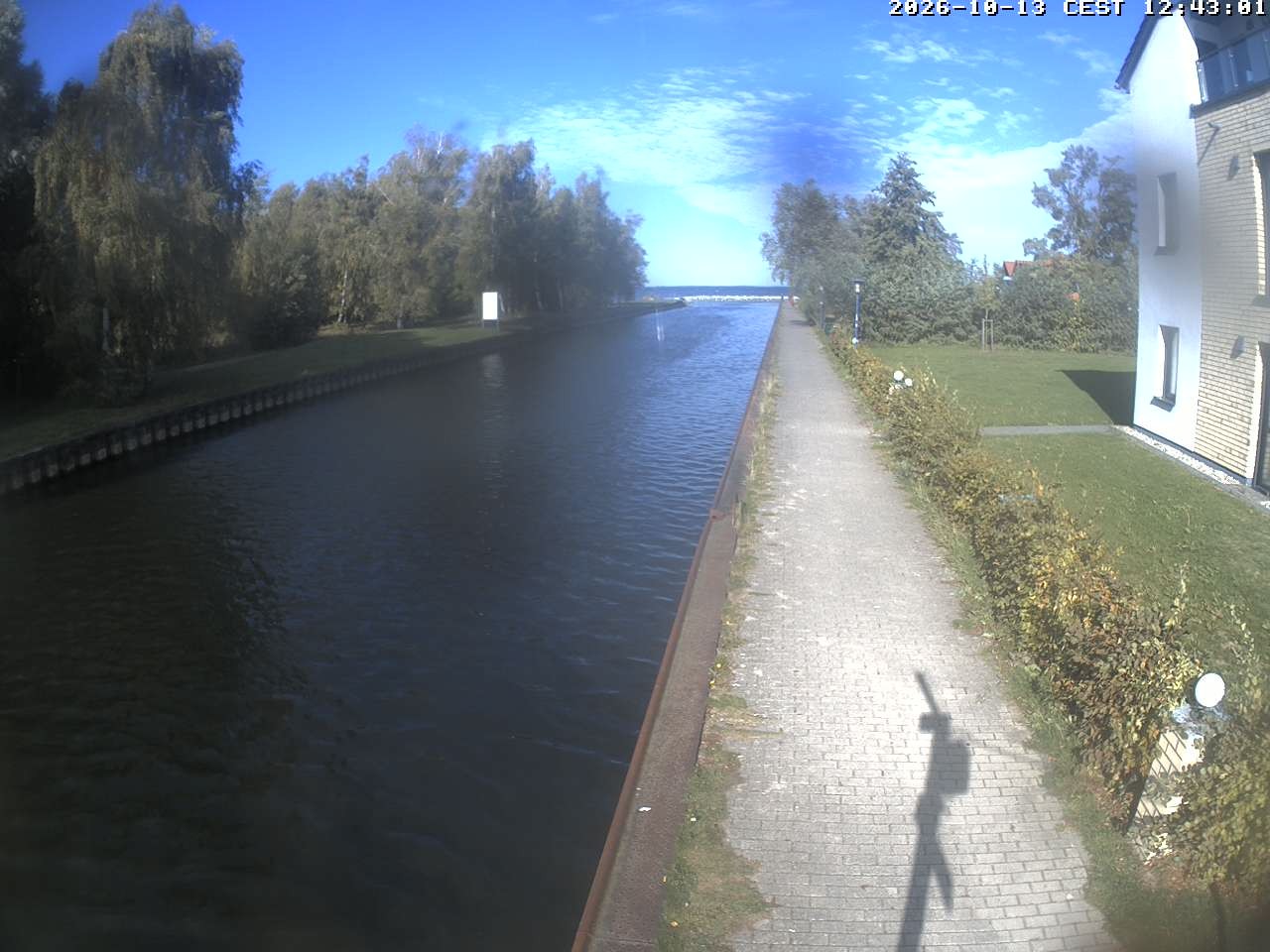 Archiv Foto Webcam Hafendorf Müritz: Kanal vom Claassee zur Müritz