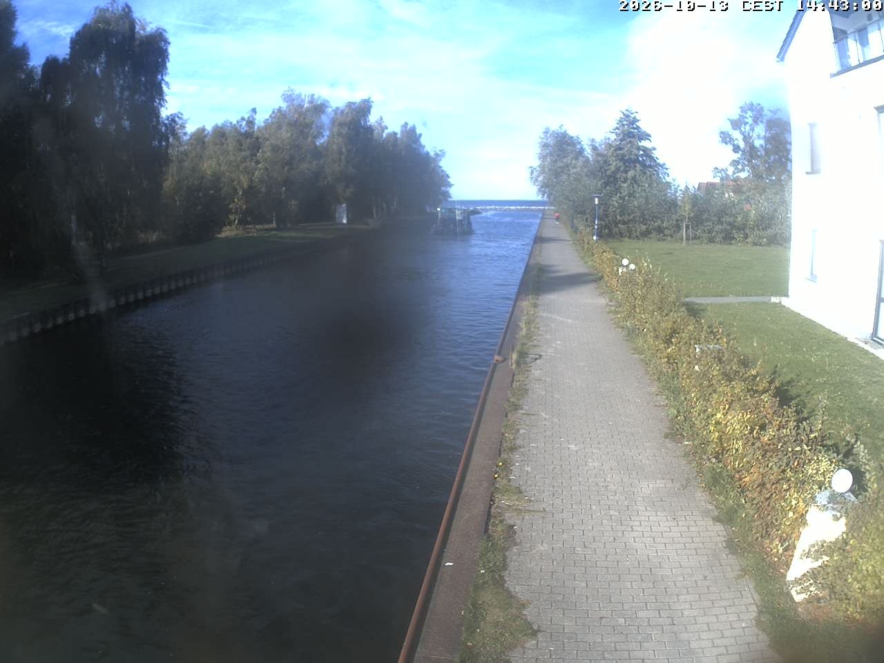 Archiv Foto Webcam Hafendorf Müritz: Kanal vom Claassee zur Müritz