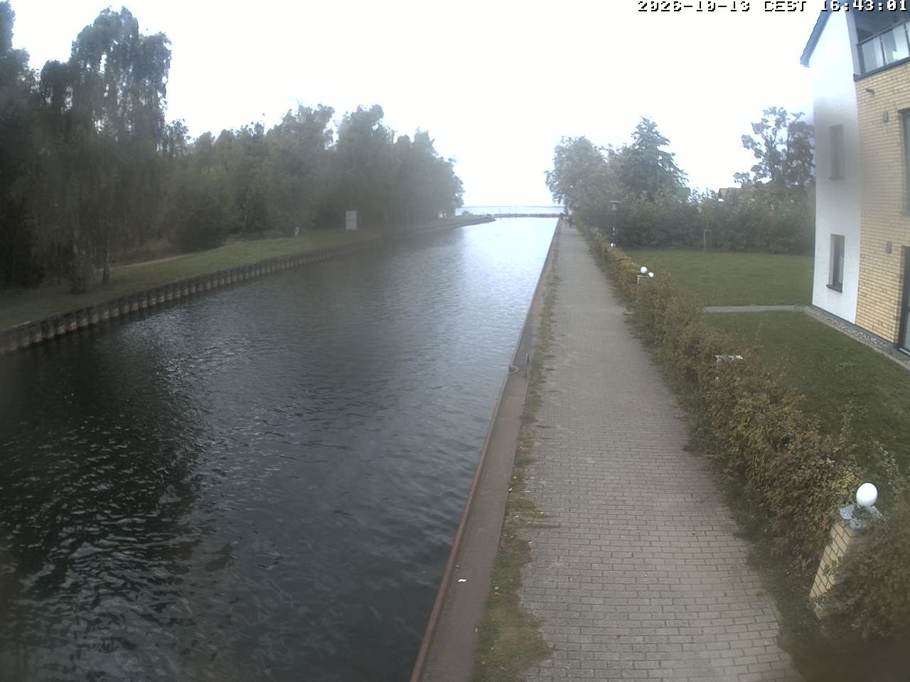 Archiv Foto Webcam Hafendorf Müritz: Kanal vom Claassee zur Müritz