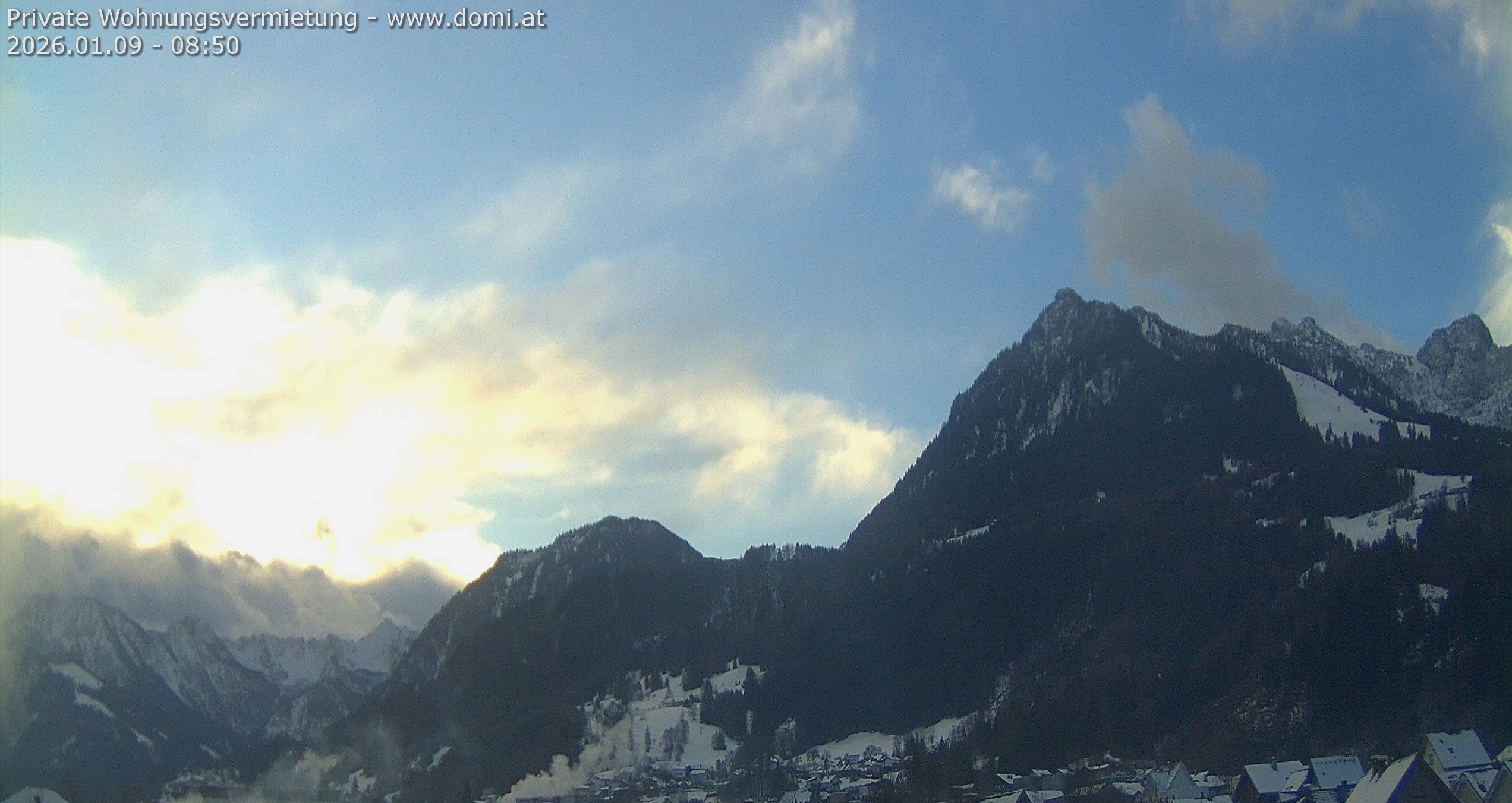 Archived image Webcam View of the Bazora in Gurtis from Frastanz