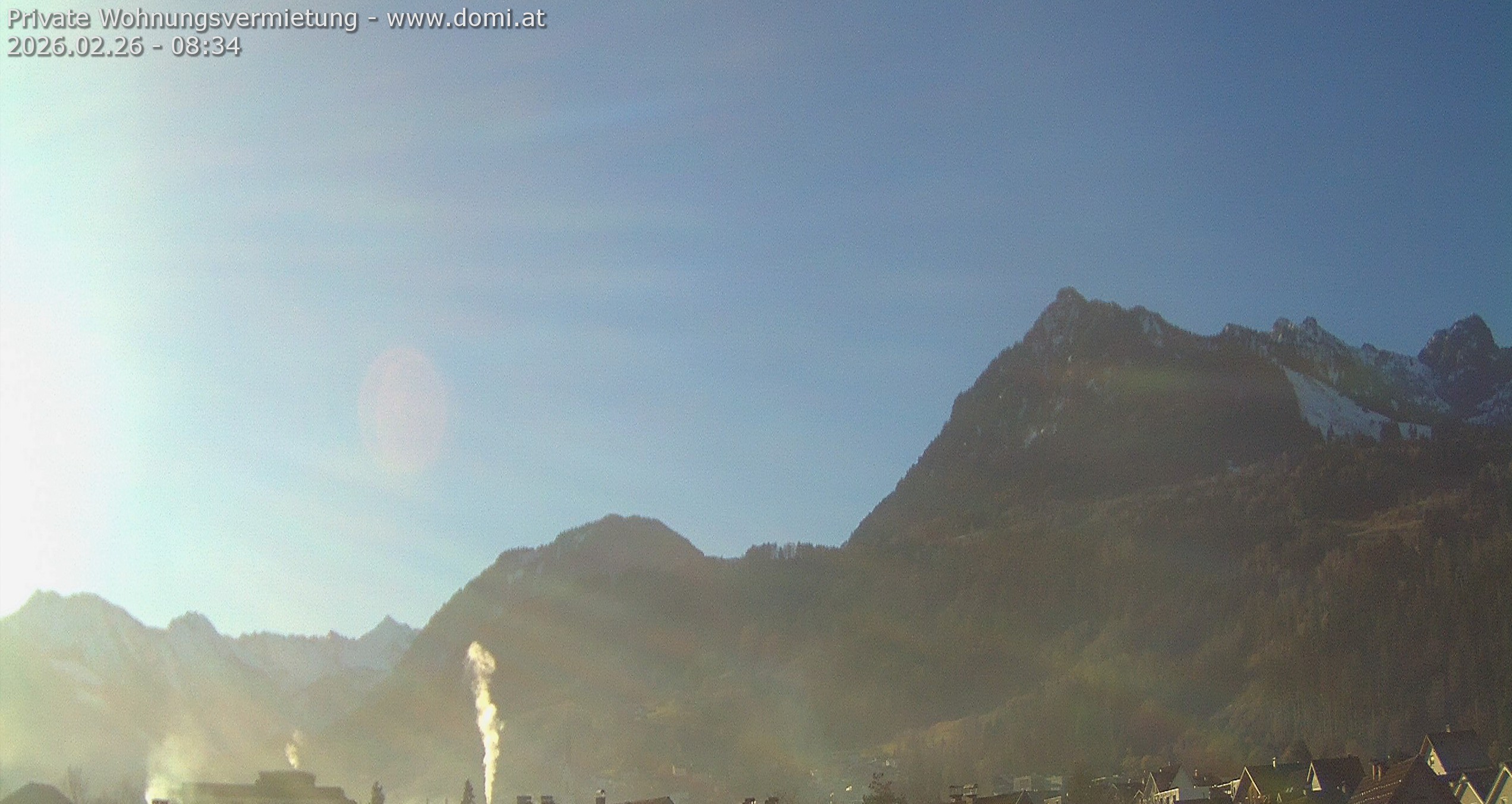 Archived image Webcam View of the Bazora in Gurtis from Frastanz