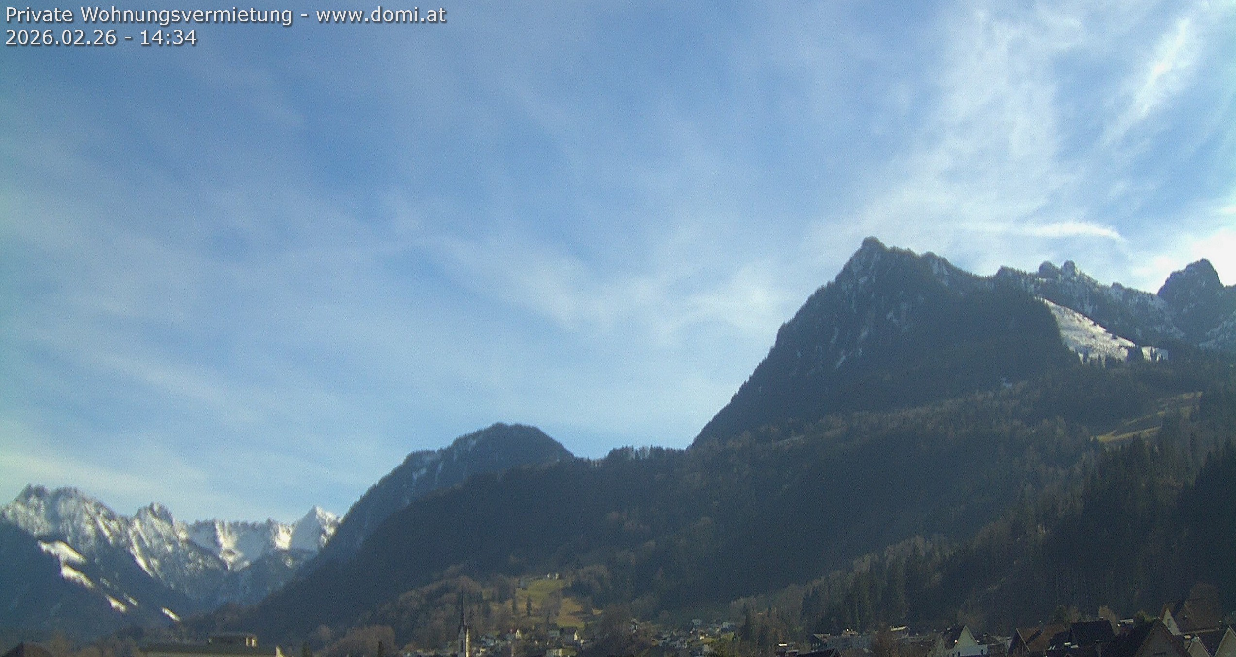 Archived image Webcam View of the Bazora in Gurtis from Frastanz