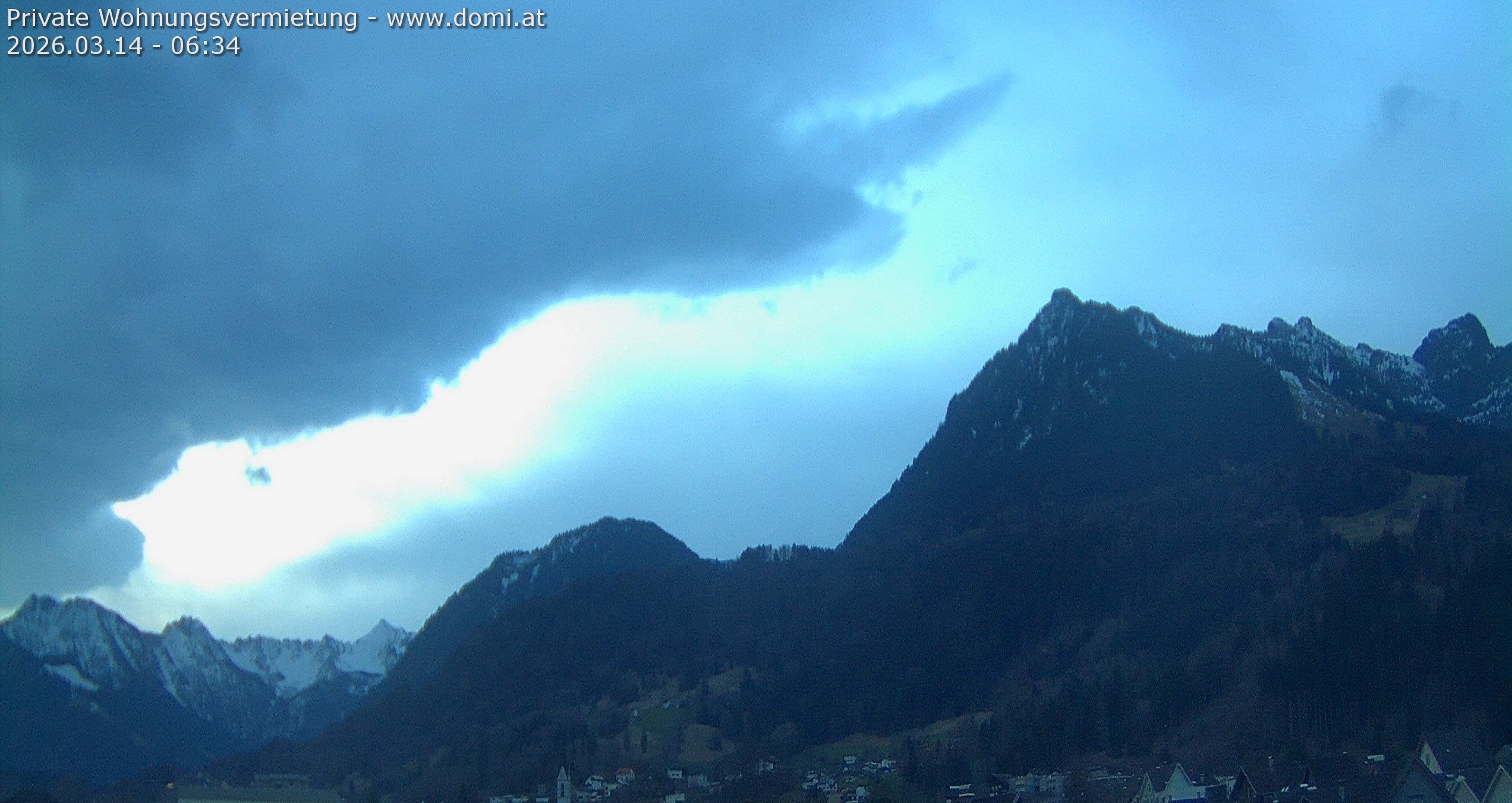 Archived image Webcam View of the Bazora in Gurtis from Frastanz