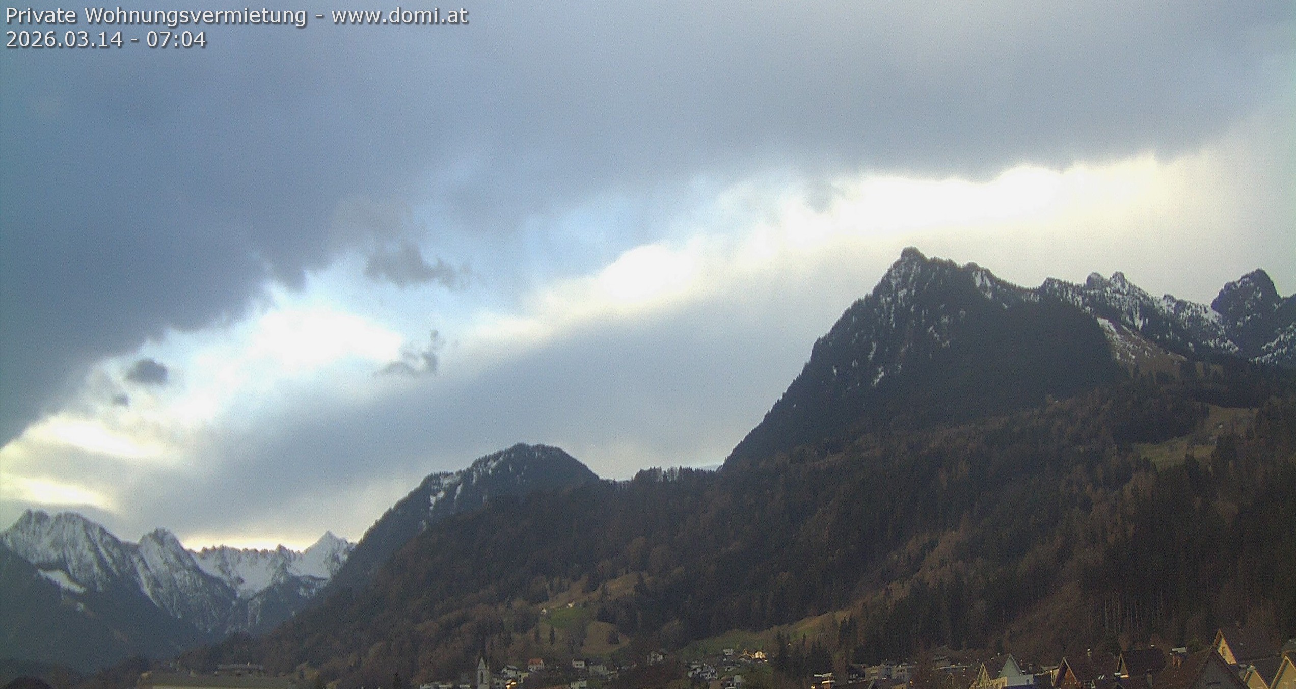 Archived image Webcam View of the Bazora in Gurtis from Frastanz