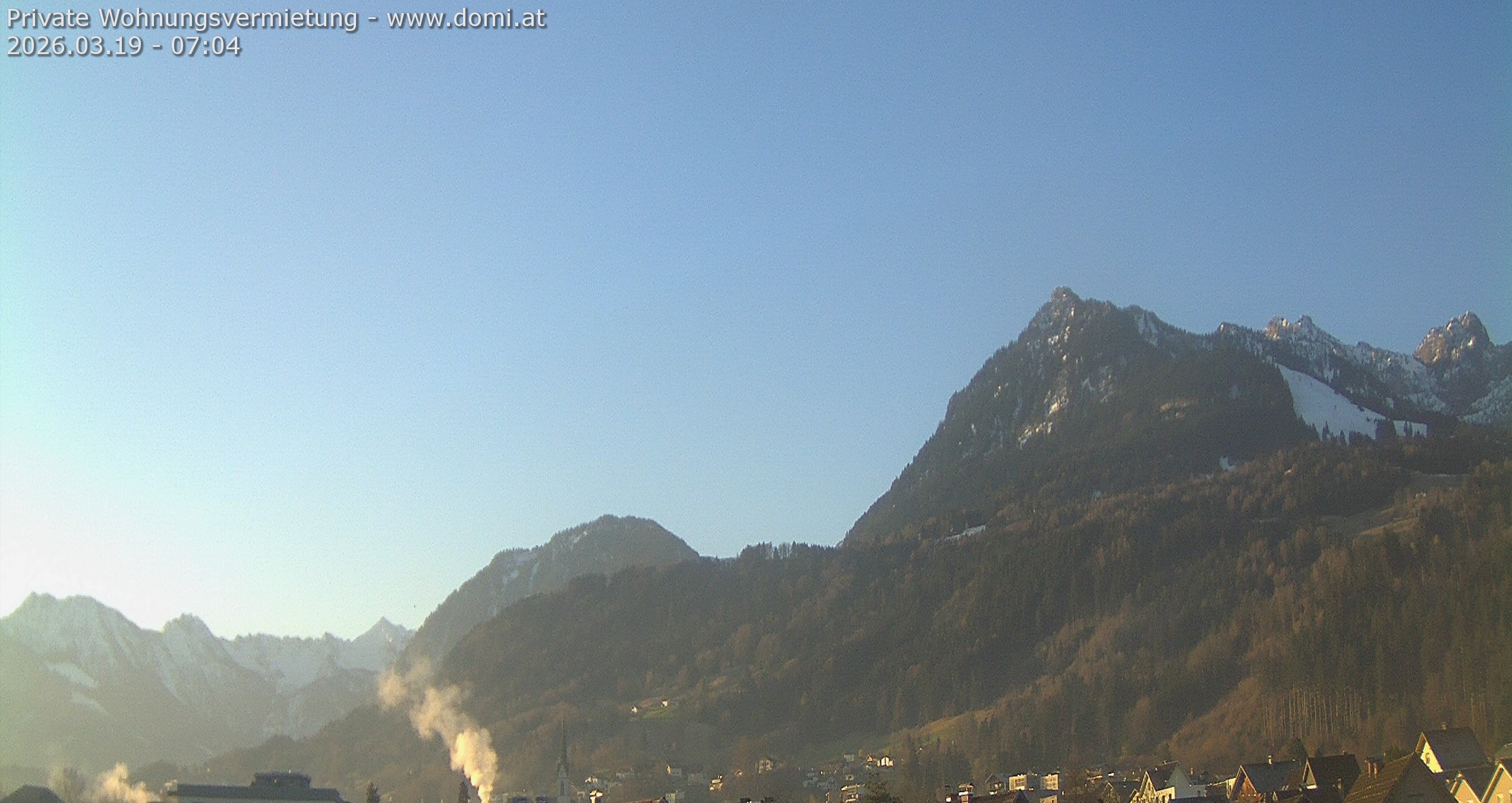 Archived image Webcam View of the Bazora in Gurtis from Frastanz