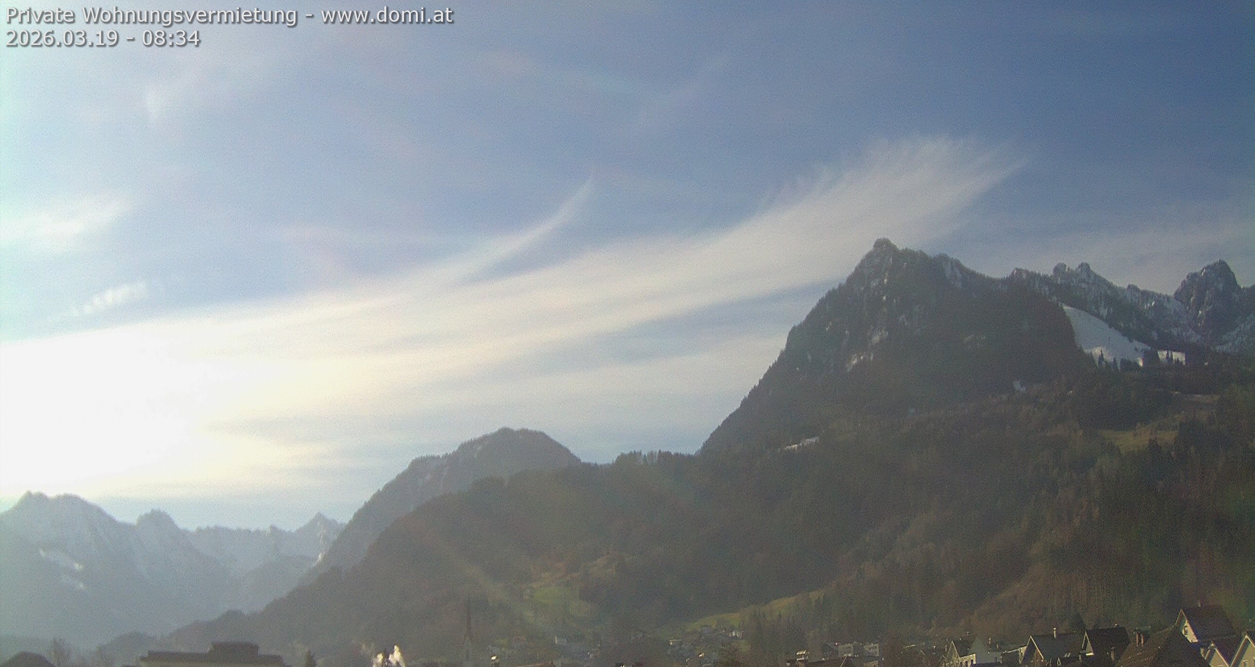 Archived image Webcam View of the Bazora in Gurtis from Frastanz