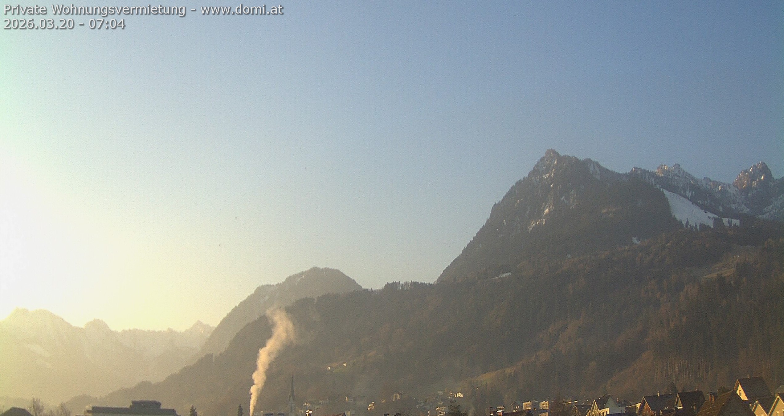 Archived image Webcam View of the Bazora in Gurtis from Frastanz