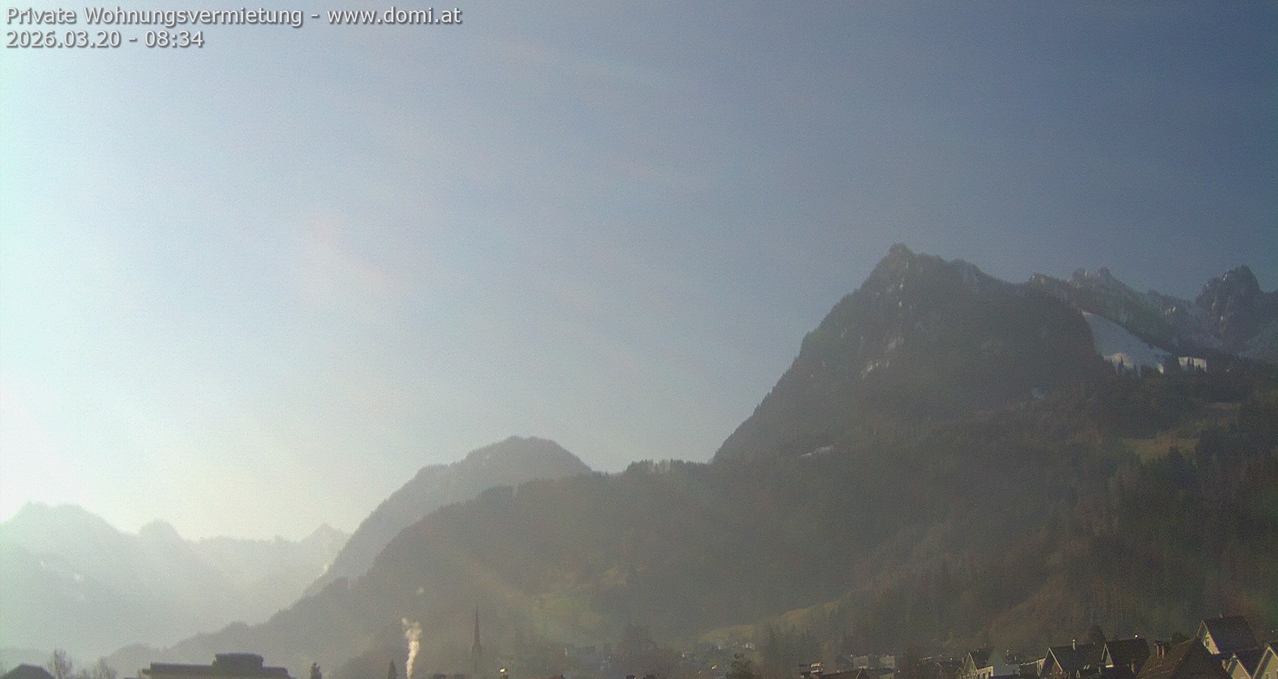 Archived image Webcam View of the Bazora in Gurtis from Frastanz