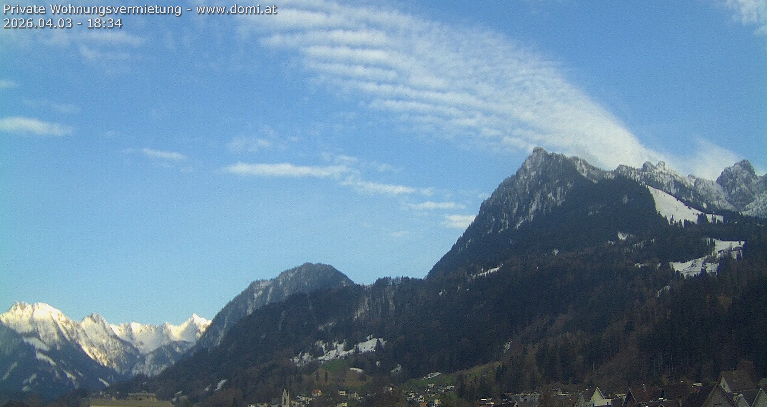 Archiv Foto Webcam Ausblick von Frastanz aus auf die Bazora in Gurtis