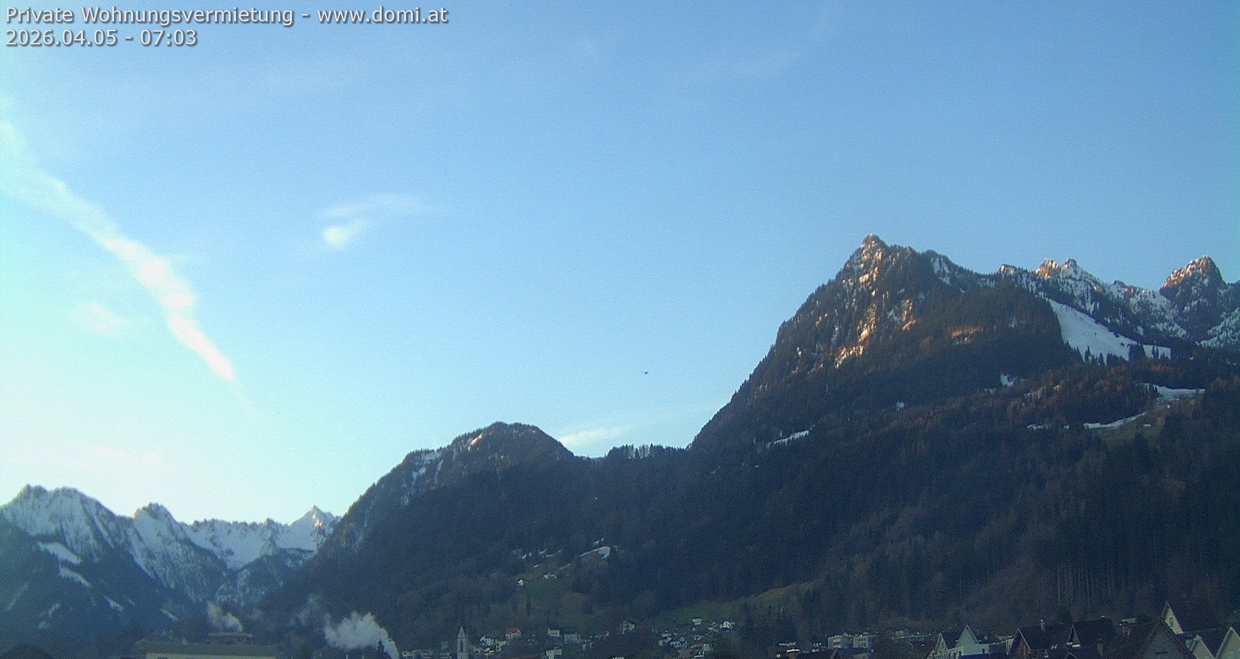 Archiv Foto Webcam Ausblick von Frastanz aus auf die Bazora in Gurtis