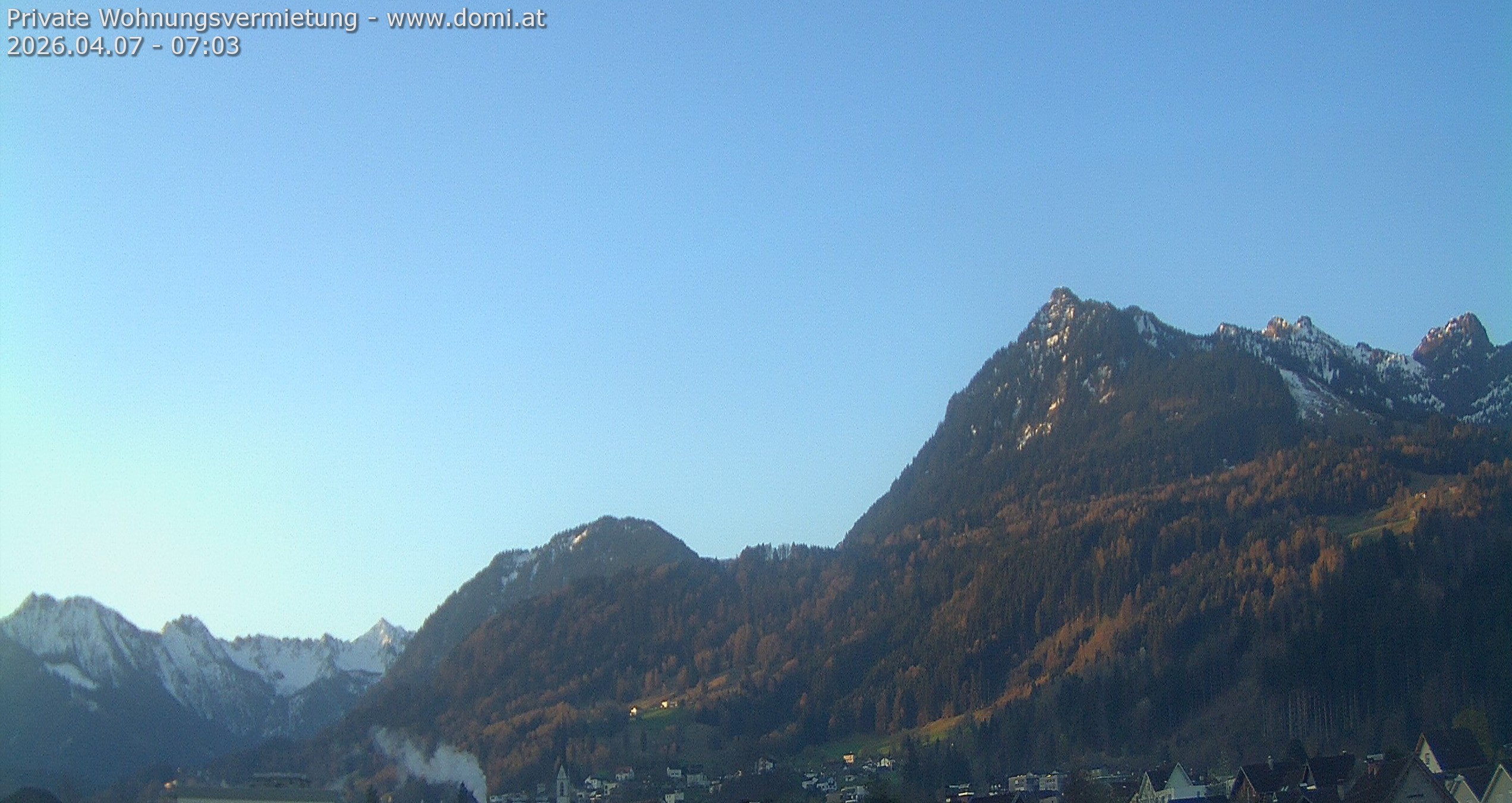 Archiv Foto Webcam Ausblick von Frastanz aus auf die Bazora in Gurtis
