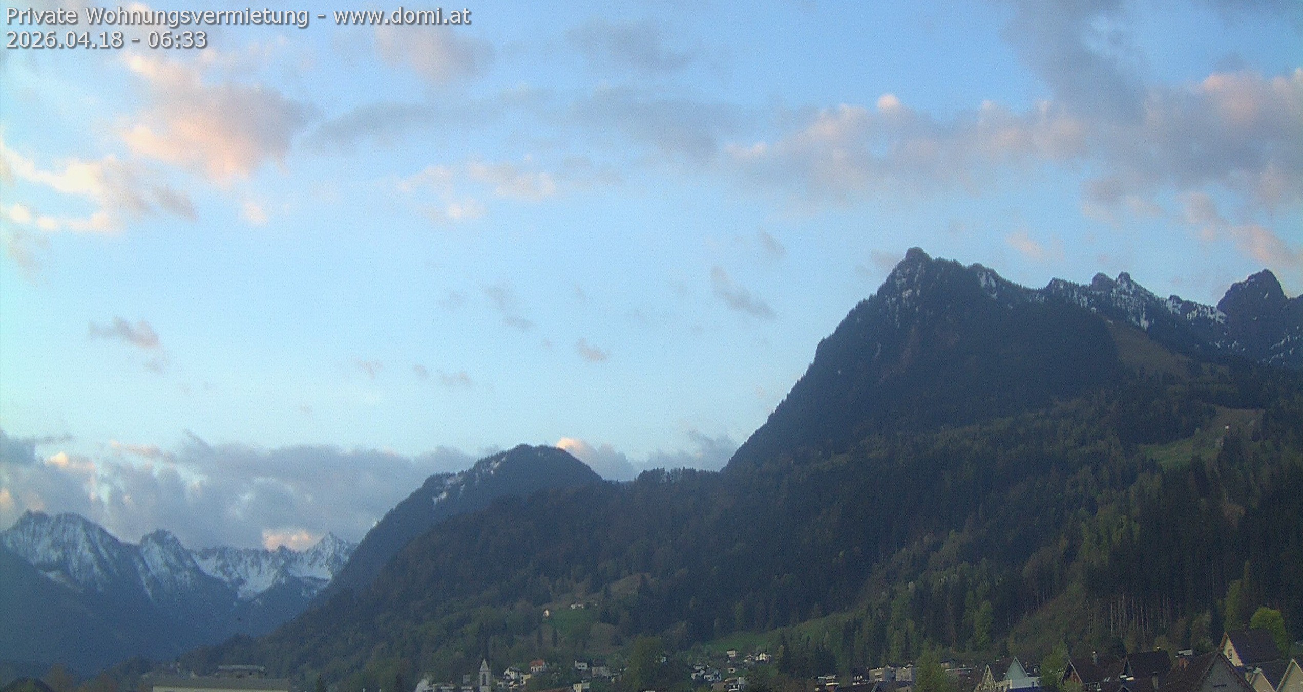 Archived image Webcam View of the Bazora in Gurtis from Frastanz