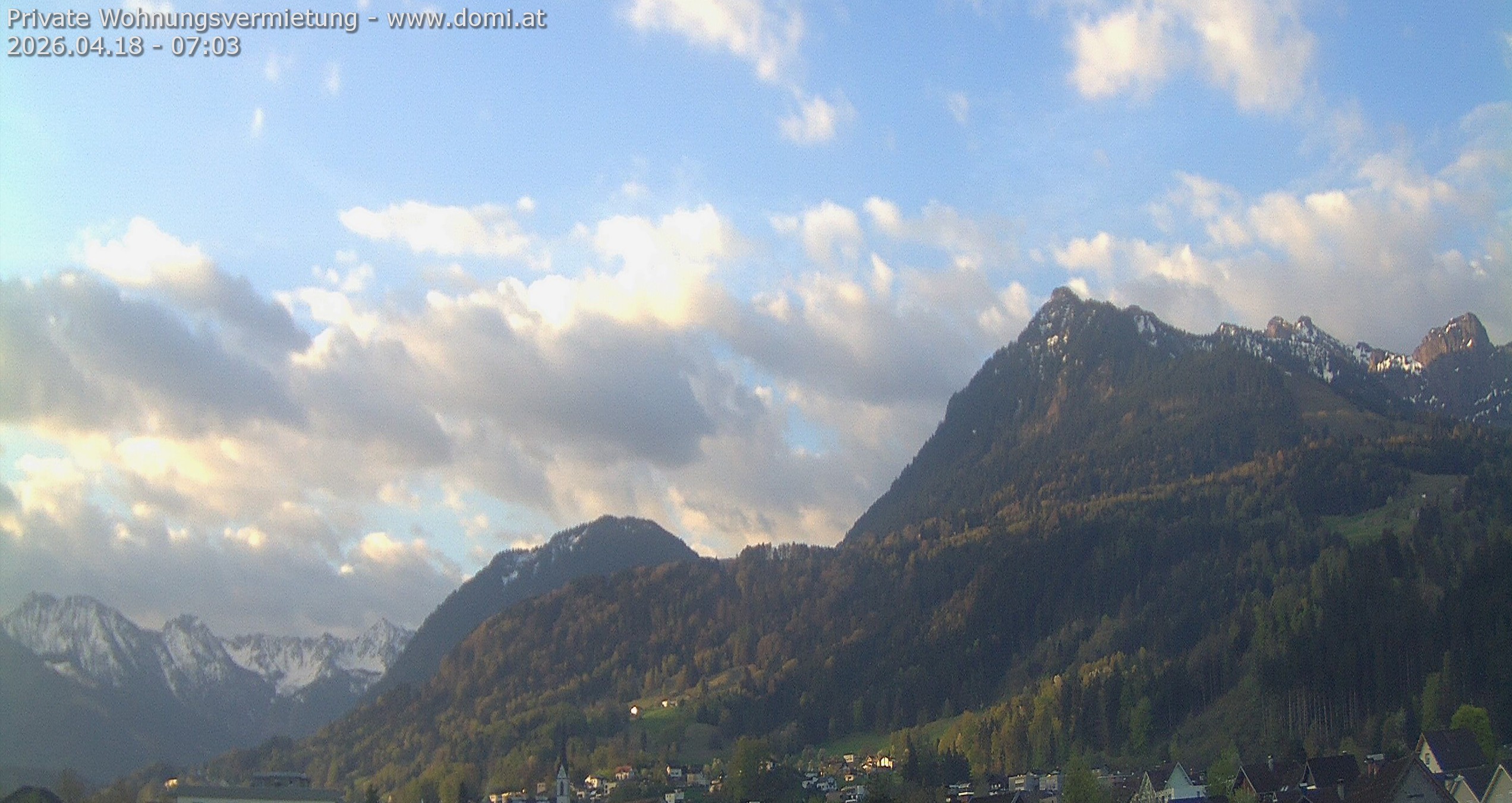 Archived image Webcam View of the Bazora in Gurtis from Frastanz