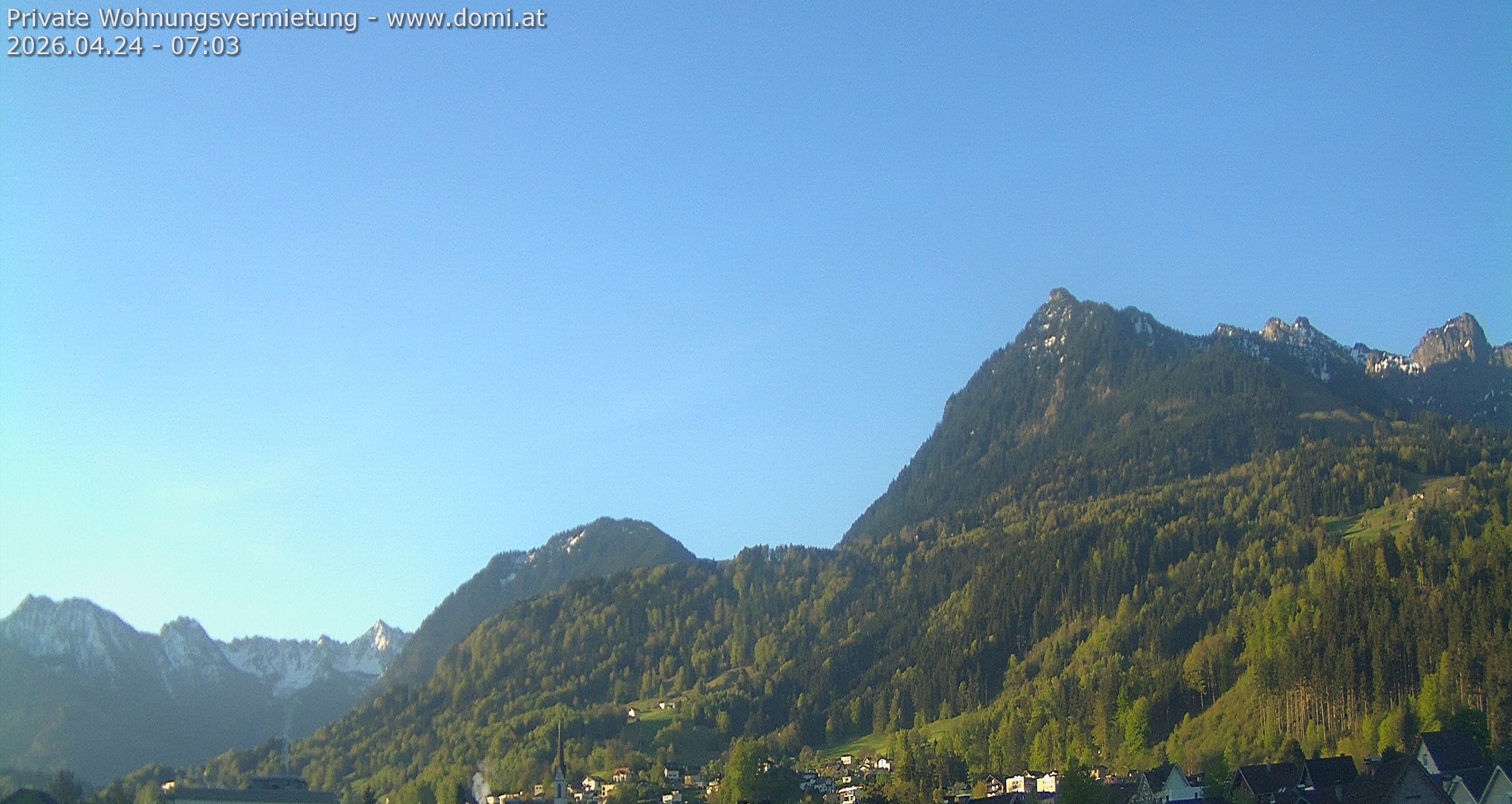 Archiv Foto Webcam Ausblick von Frastanz aus auf die Bazora in Gurtis