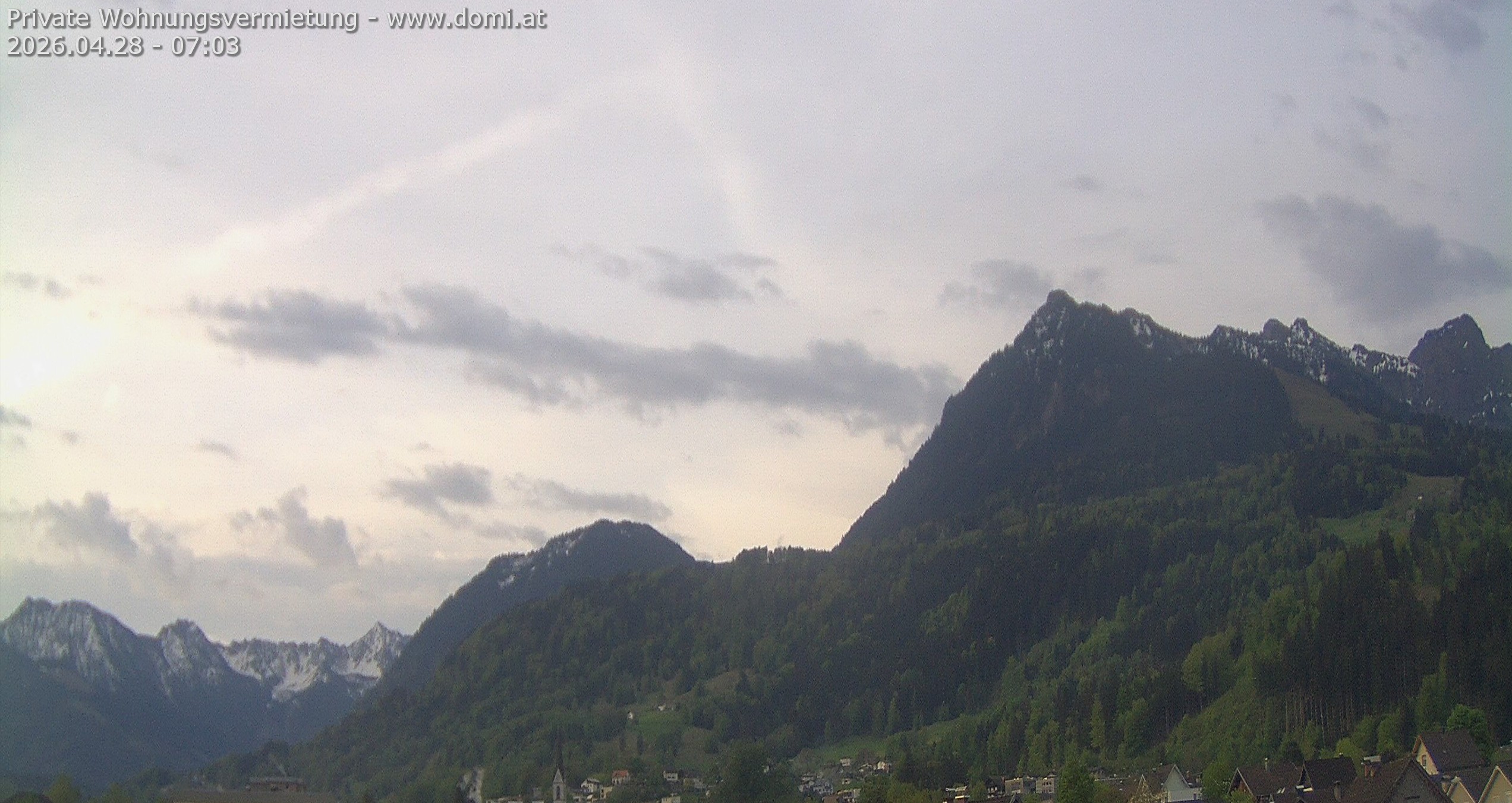 Archiv Foto Webcam Ausblick von Frastanz aus auf die Bazora in Gurtis