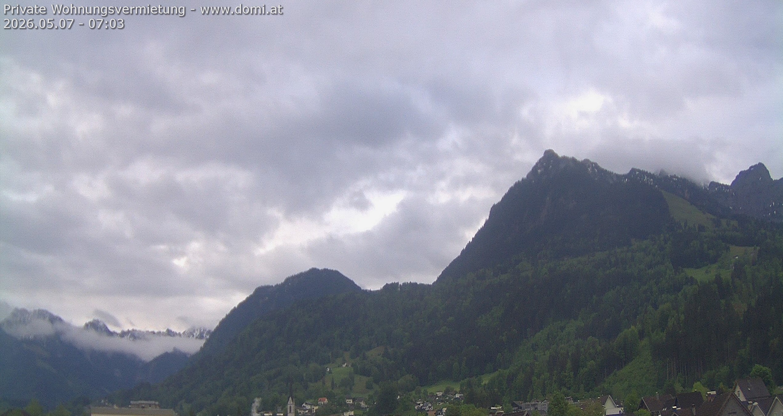 Archiv Foto Webcam Ausblick von Frastanz aus auf die Bazora in Gurtis