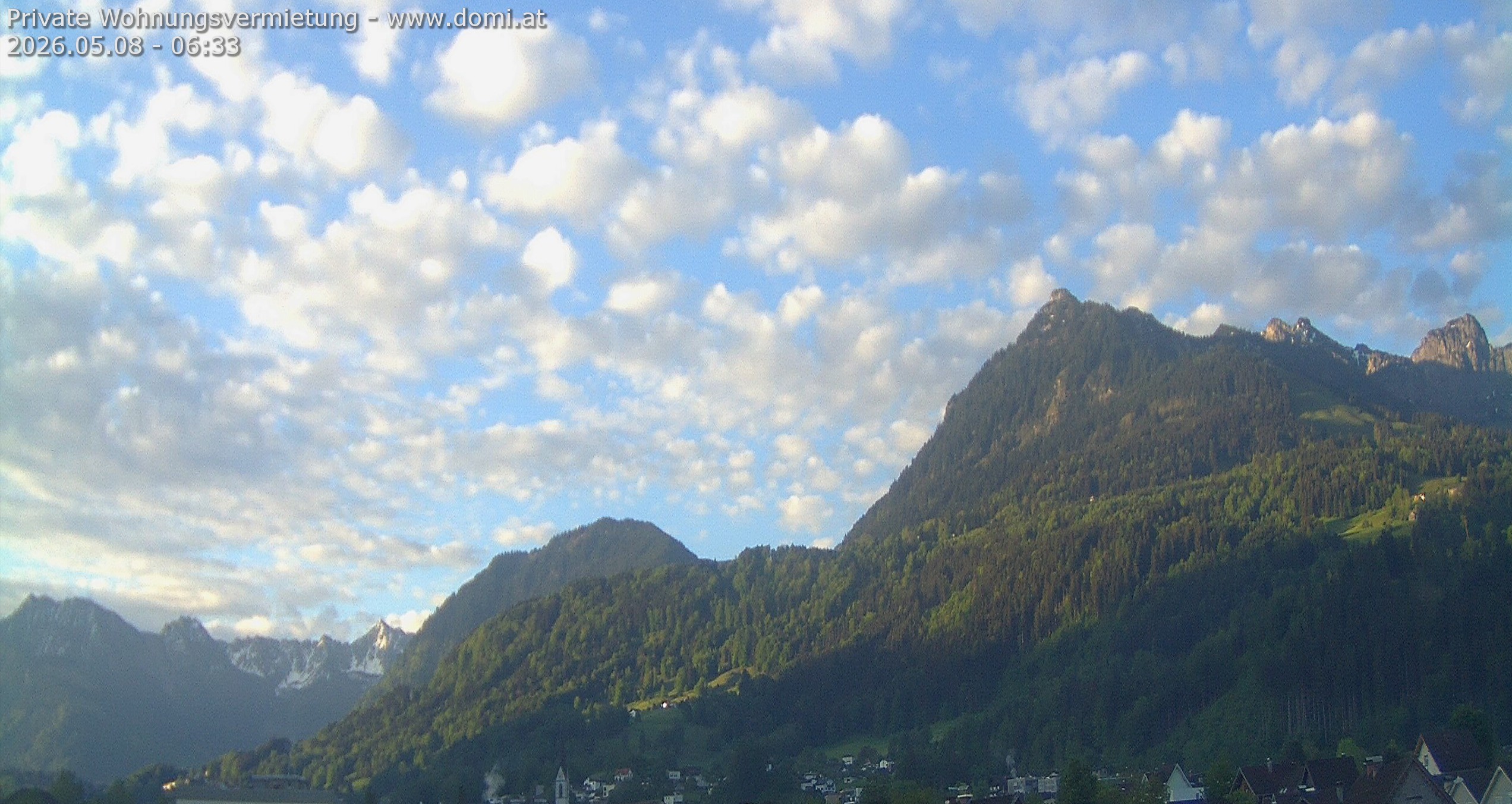 Archived image Webcam View of the Bazora in Gurtis from Frastanz