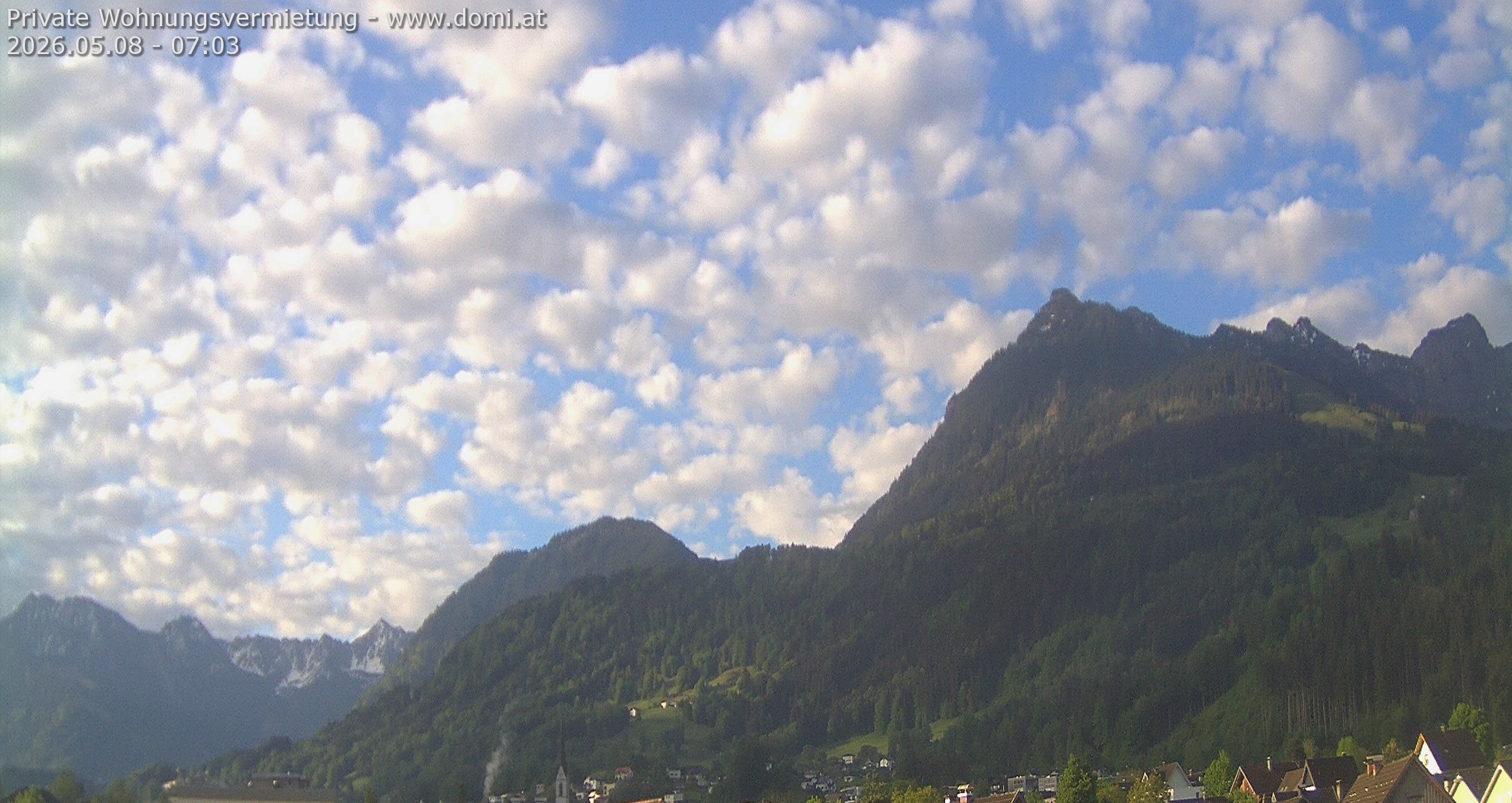 Archived image Webcam View of the Bazora in Gurtis from Frastanz