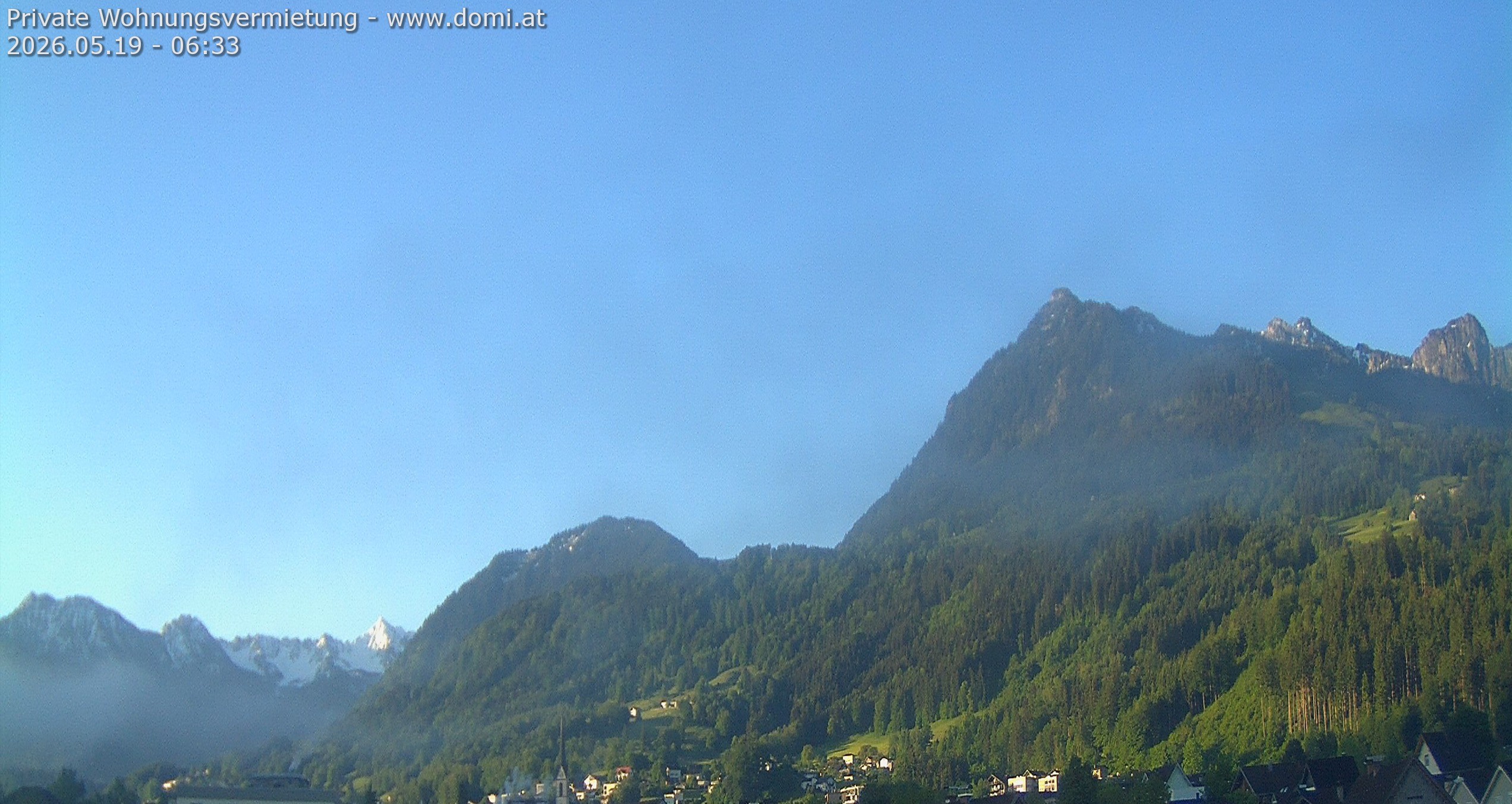 Archiv Foto Webcam Ausblick von Frastanz aus auf die Bazora in Gurtis