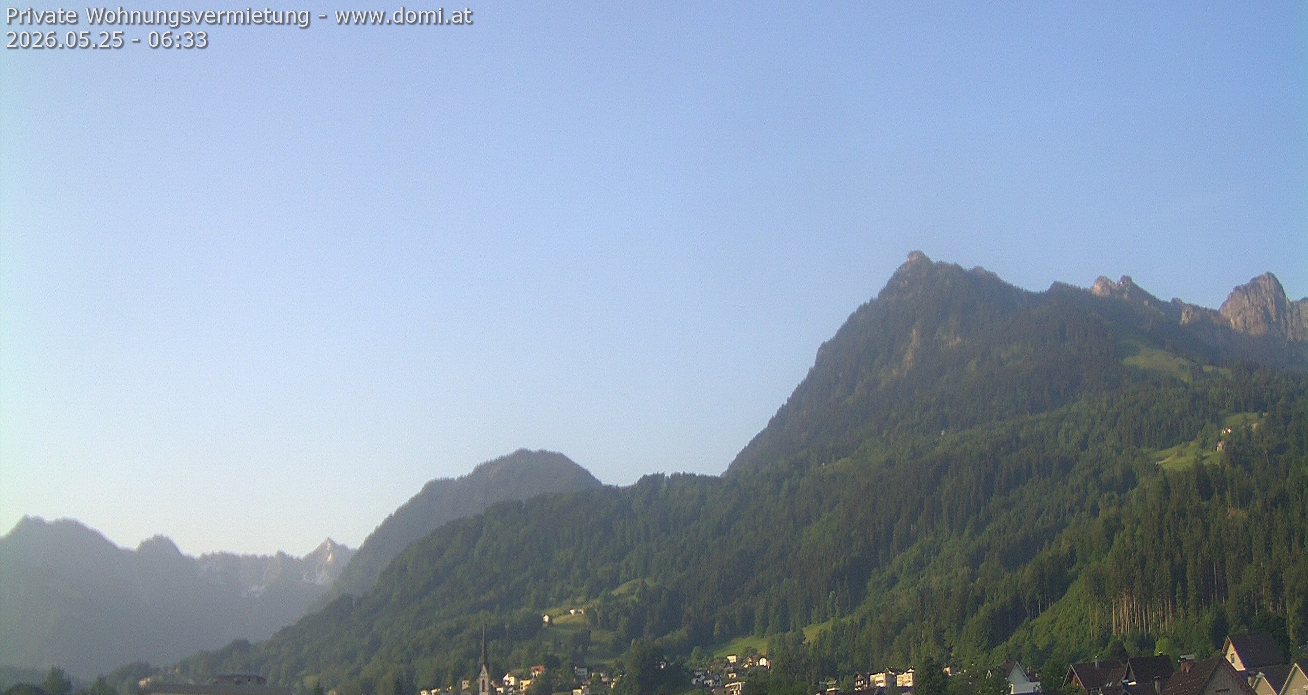 Archived image Webcam View of the Bazora in Gurtis from Frastanz