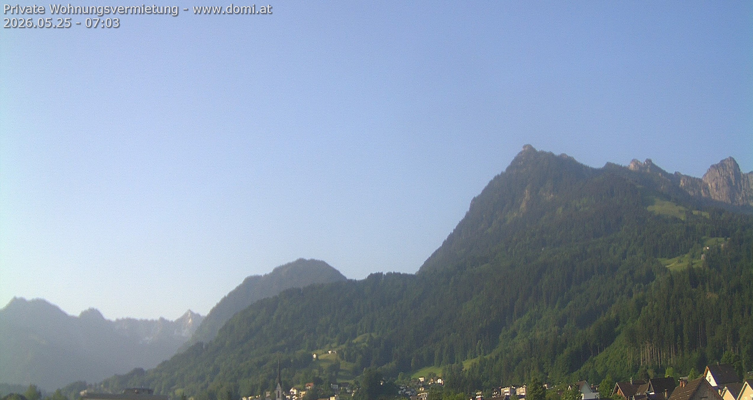 Archived image Webcam View of the Bazora in Gurtis from Frastanz