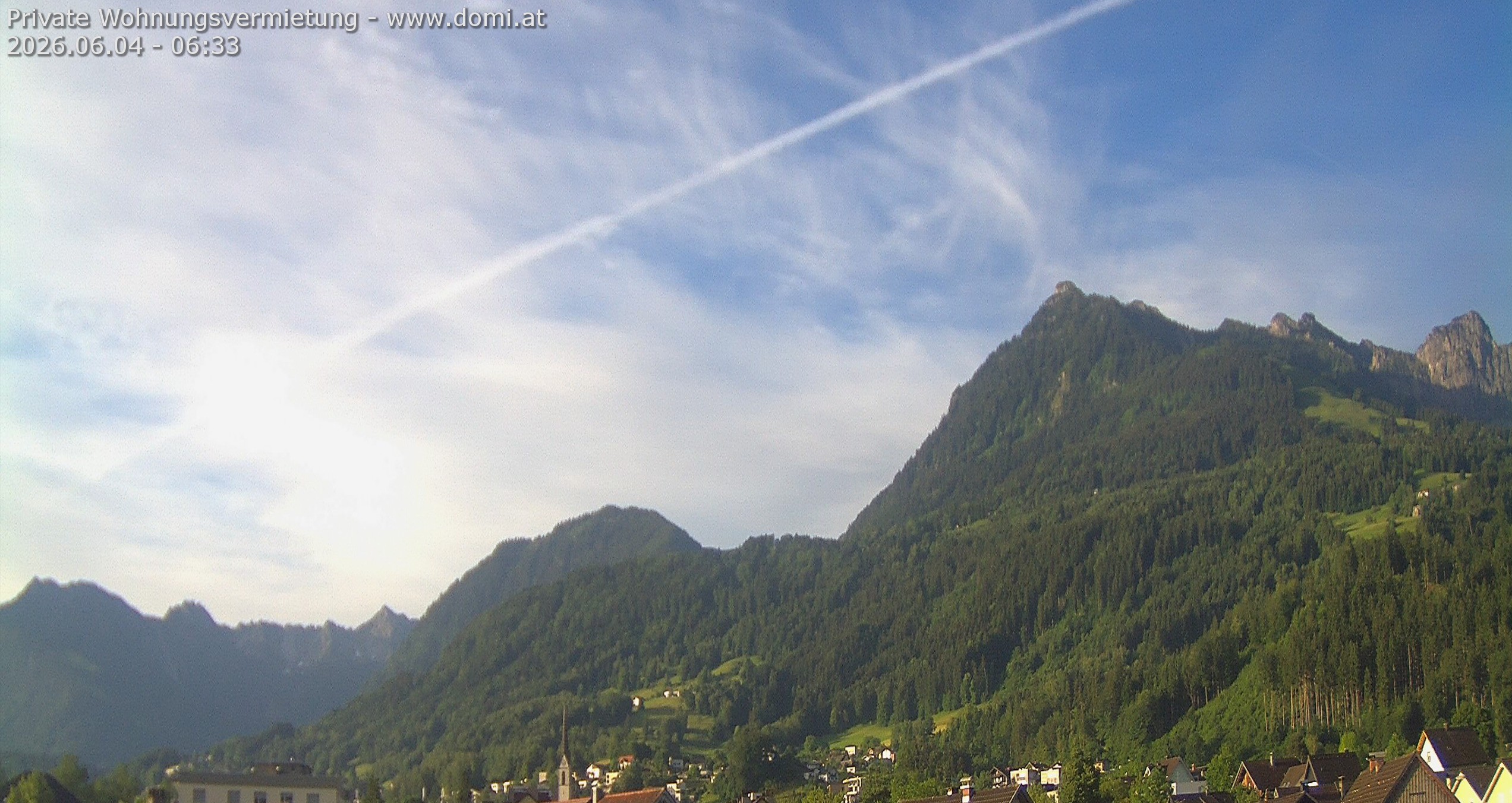 Archiv Foto Webcam Ausblick von Frastanz aus auf die Bazora in Gurtis