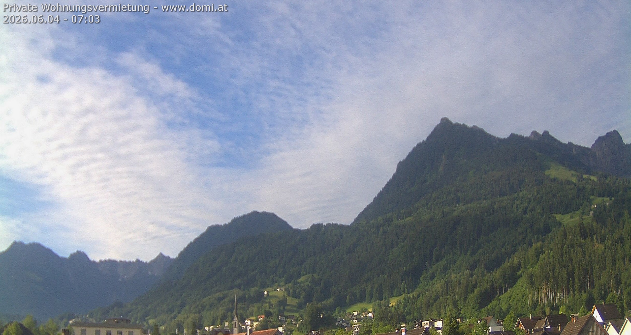 Archiv Foto Webcam Ausblick von Frastanz aus auf die Bazora in Gurtis