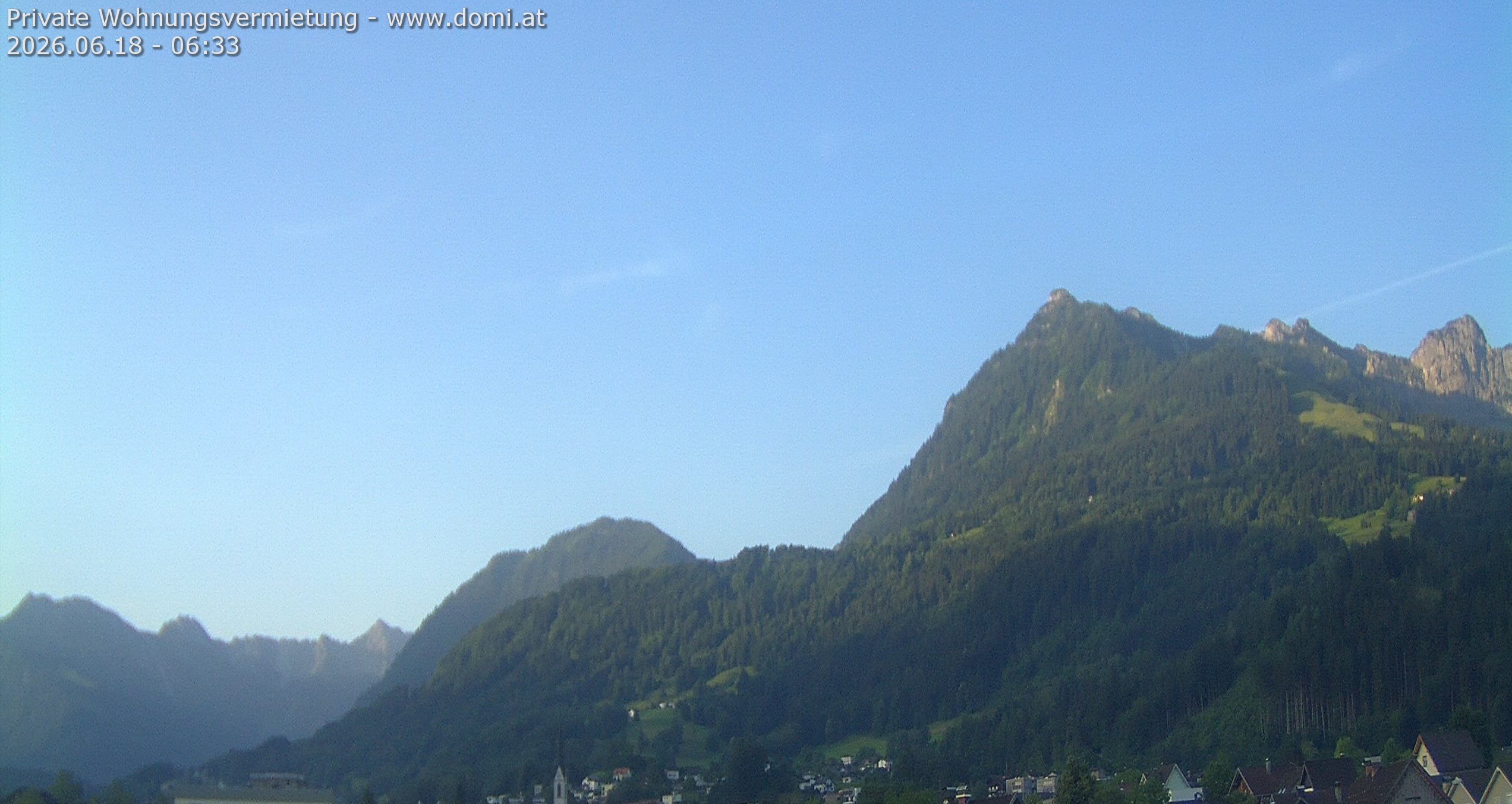 Archived image Webcam View of the Bazora in Gurtis from Frastanz