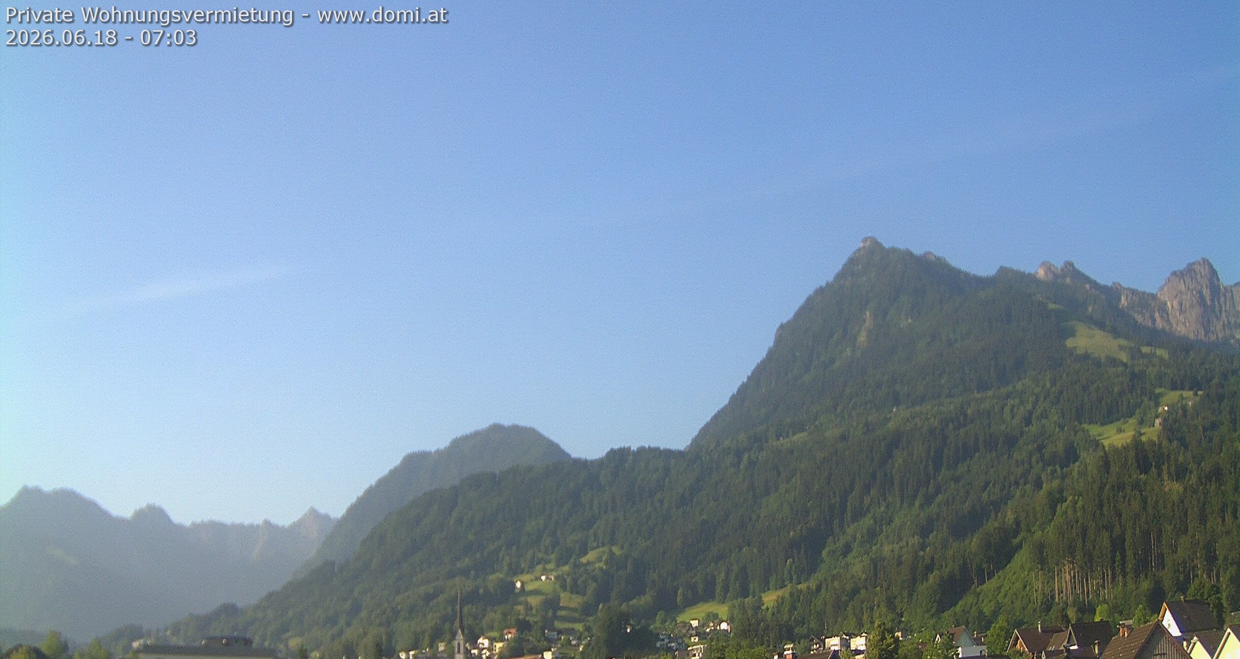 Archived image Webcam View of the Bazora in Gurtis from Frastanz