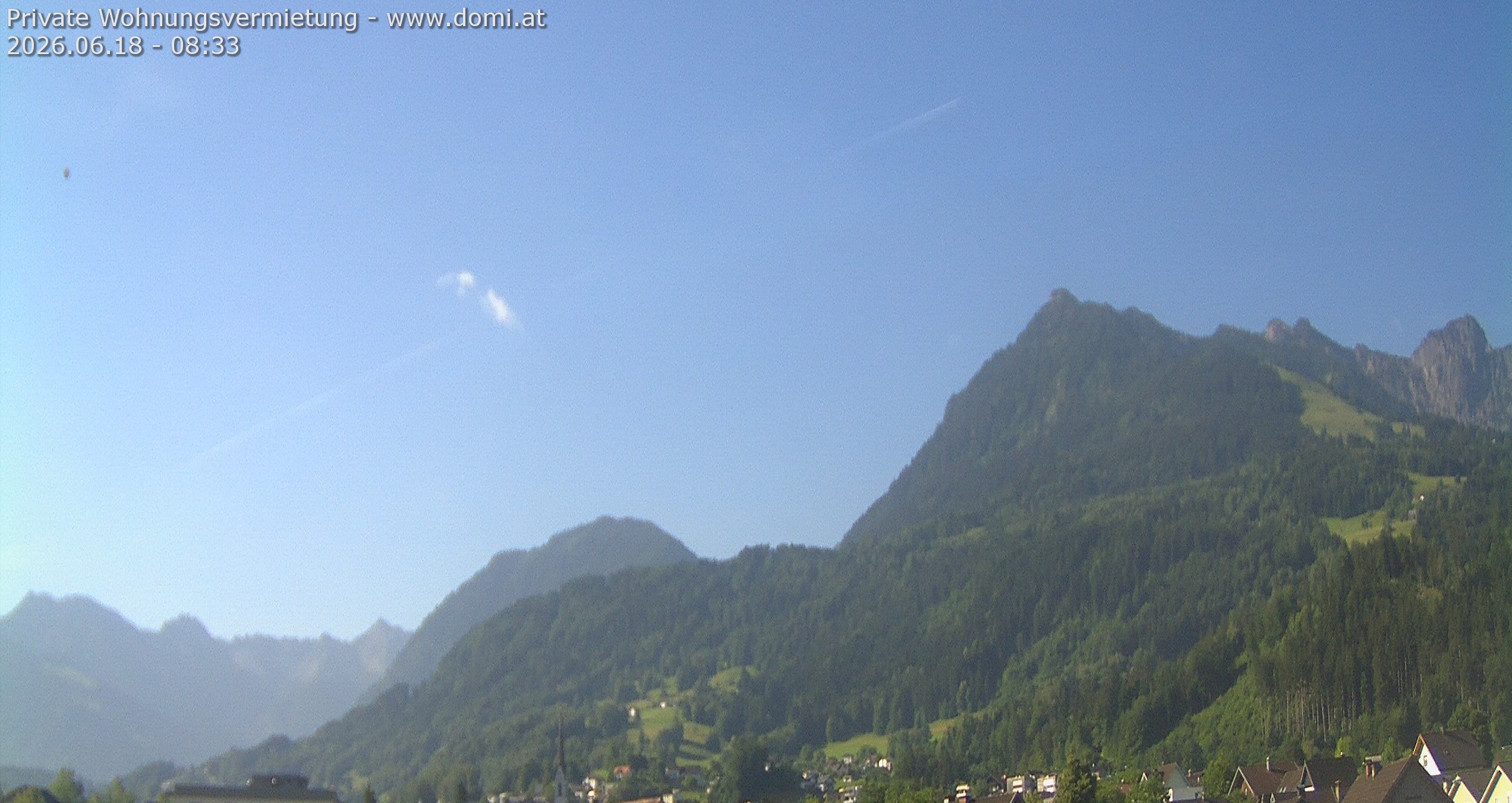 Archived image Webcam View of the Bazora in Gurtis from Frastanz