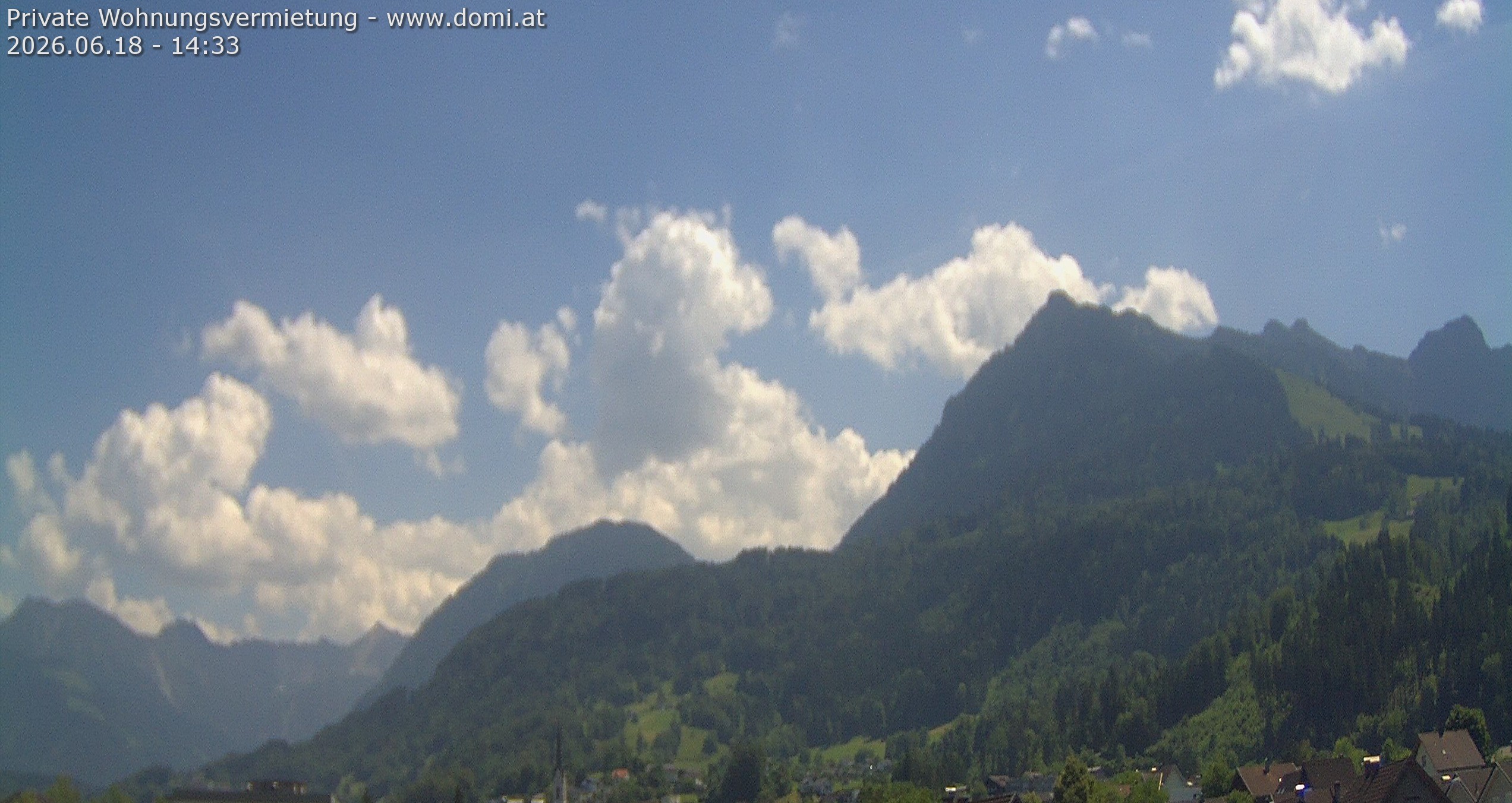 Archived image Webcam View of the Bazora in Gurtis from Frastanz